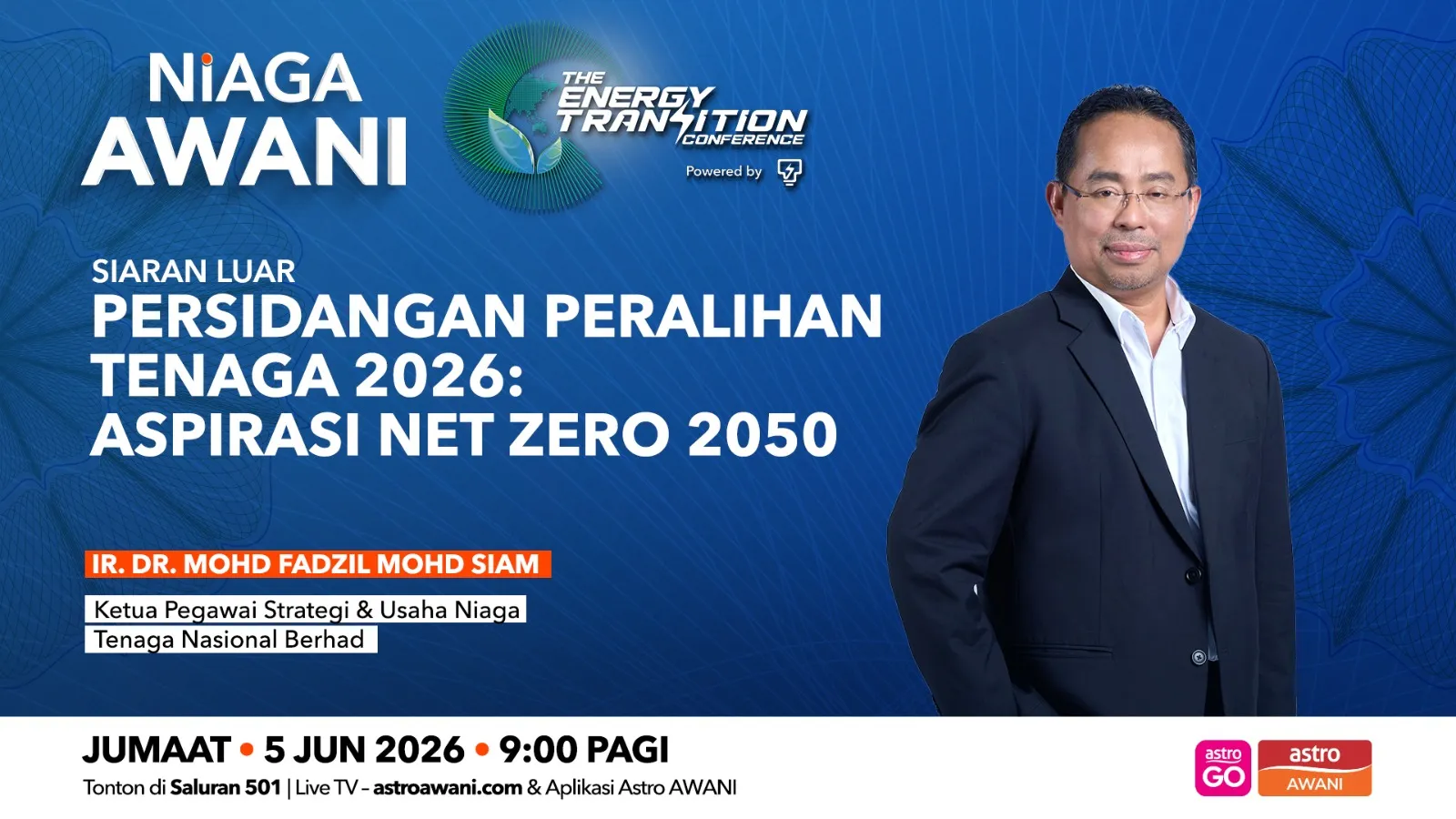Persidangan Peralihan Tenaga 2026: Aspirasi net zero 2050