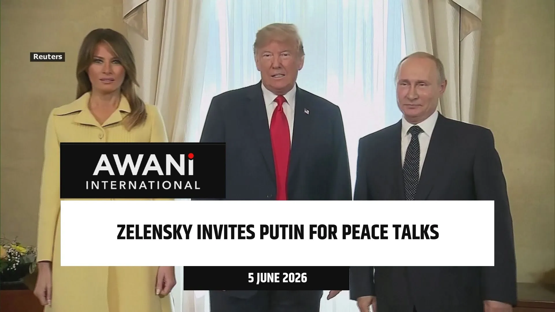 Zelensky invites Putin for peace talks