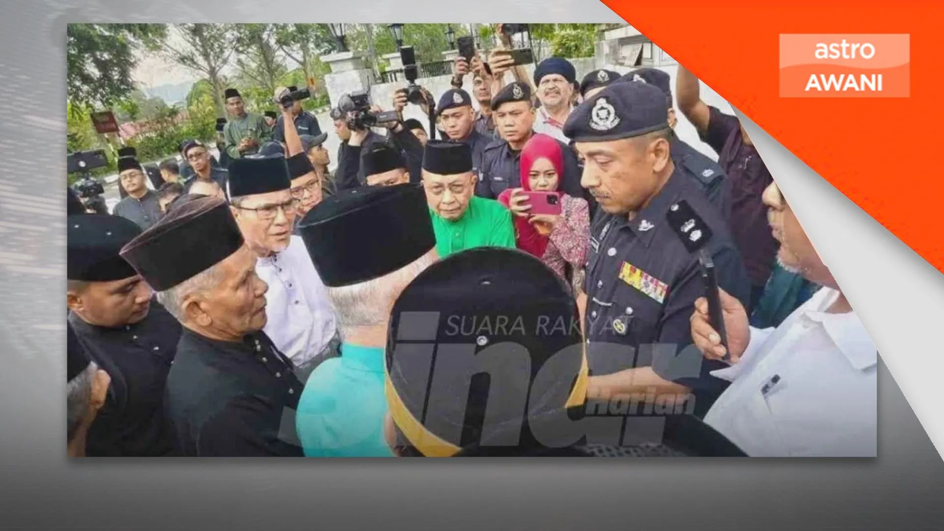 Polis pantau situasi di Balai Rasmi Tunku Besar Tampin