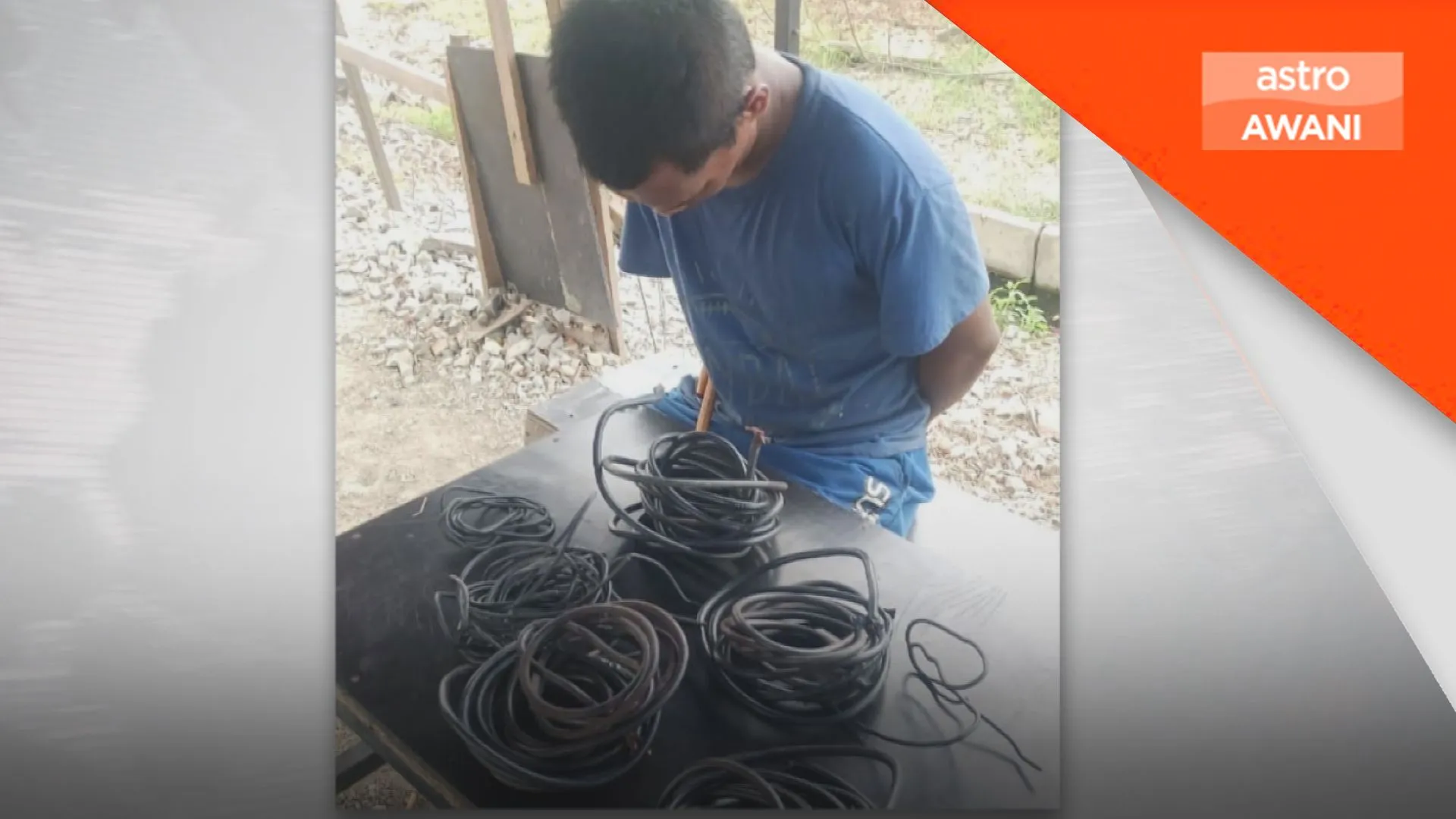 Lelaki curi kabel landasan KTMB ditahan di Klang