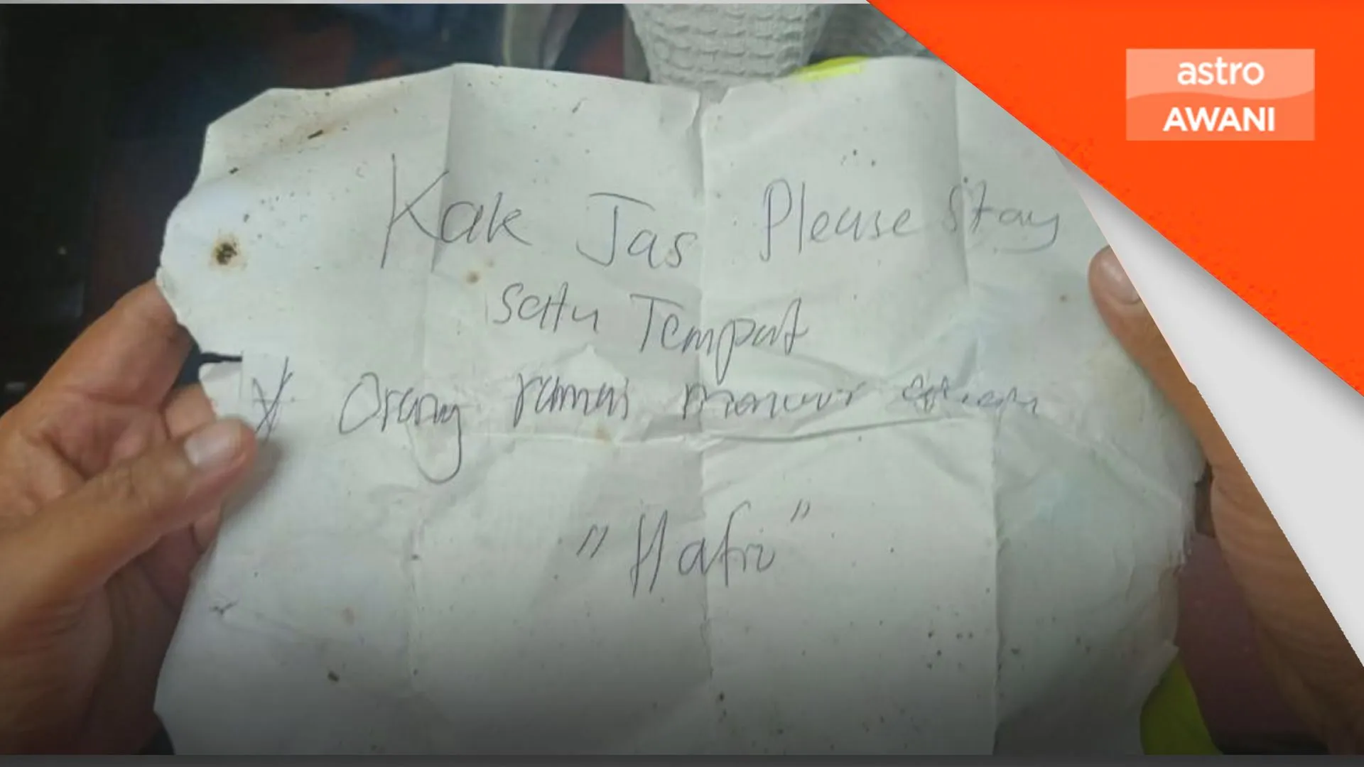 Jaslinda temukan dua nota ditinggalkan malim gunung