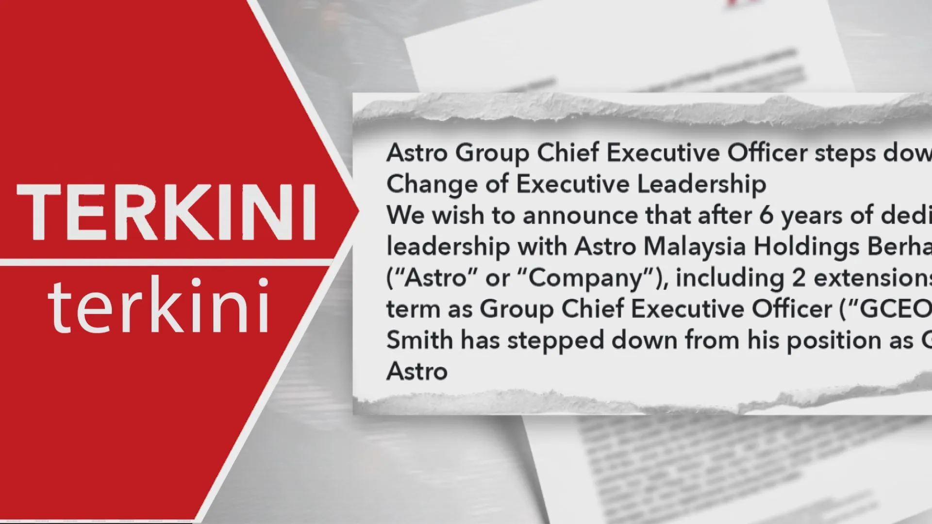 [TERKINI] Euan Smith letak jawatan, Henry Tan dilantik GCEO Interim Astro