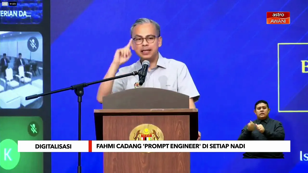 Fahmi cadang prompt engineer di setiap NADI