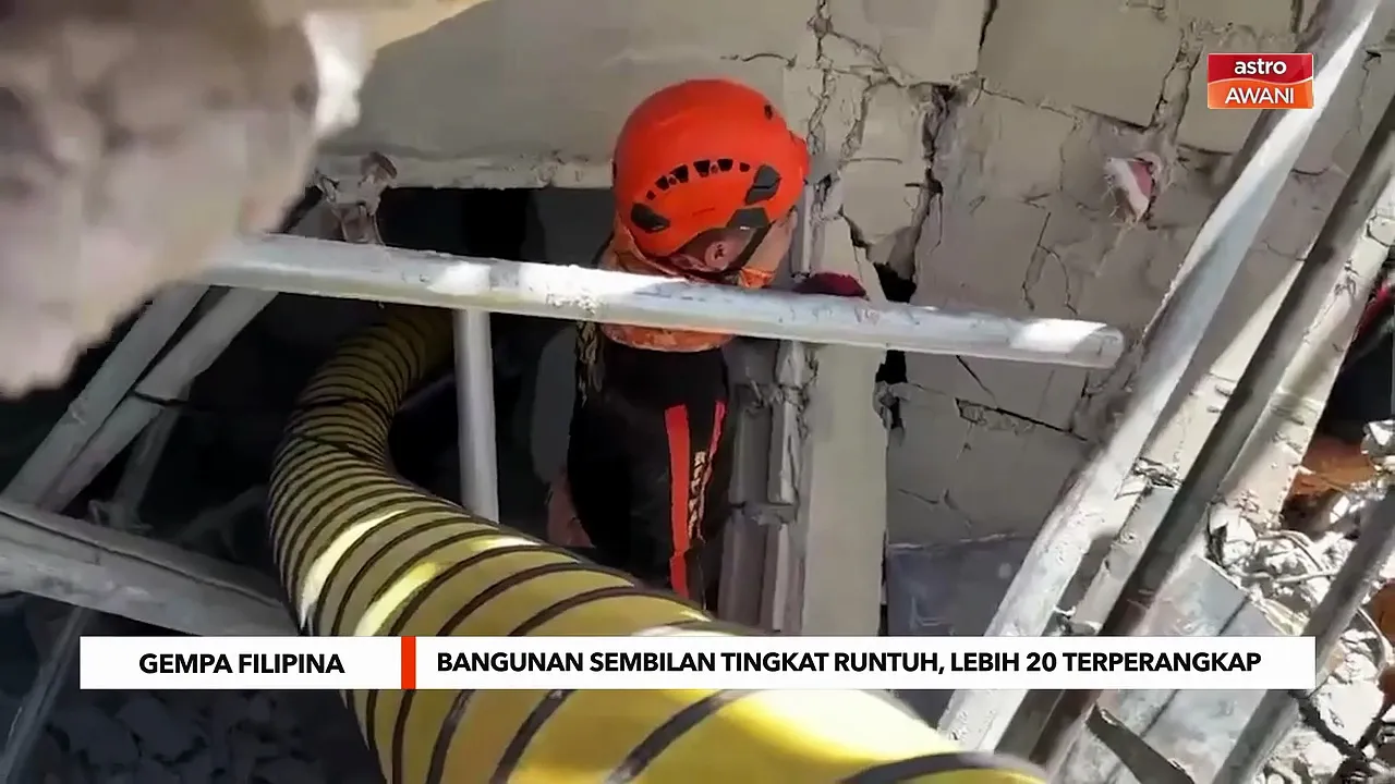 Bangunan sembilan tingkat runtuh, lebih 20 terperangkap