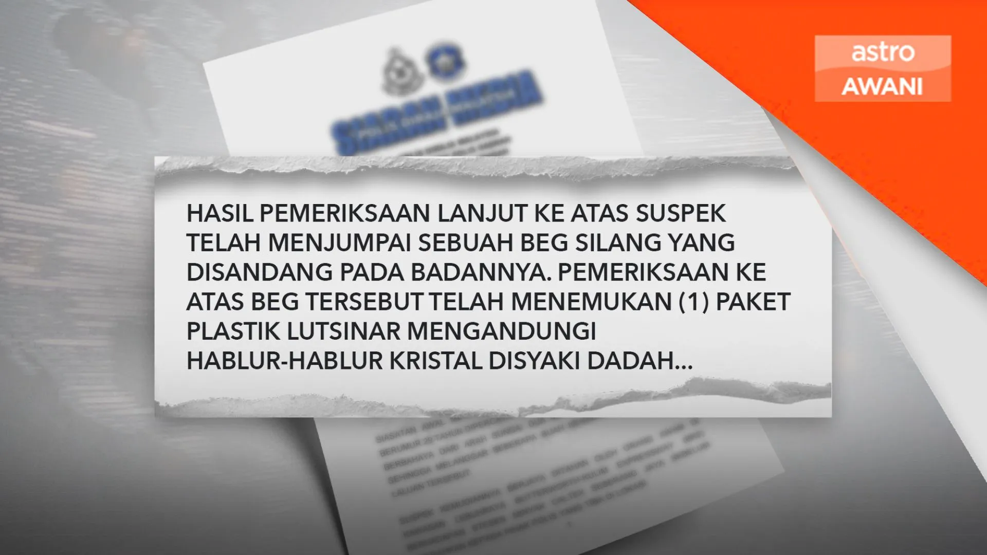 Polis tahan lelaki pandu berbahaya, dadah dirampas