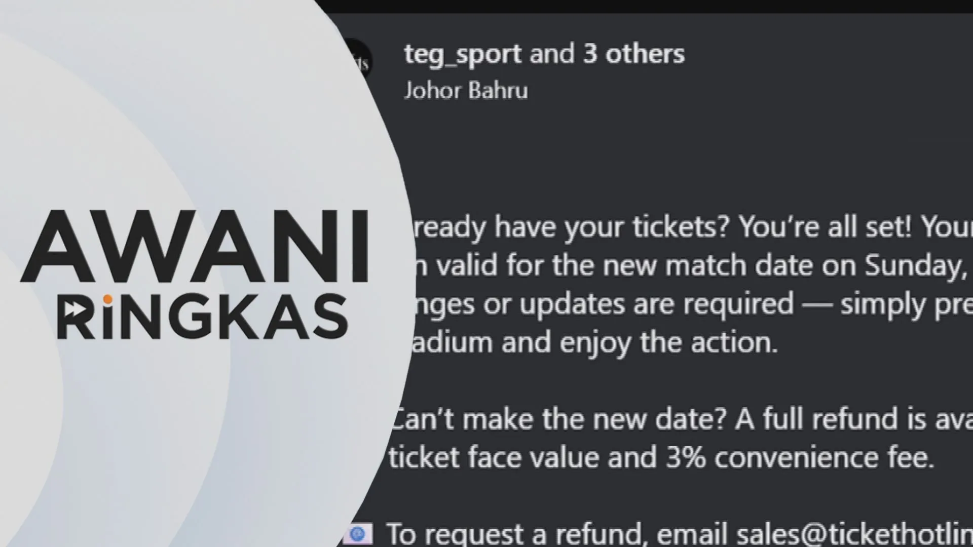 AWANI Ringkas: Aksi persahabatan Chelsea-JDT diawalkan