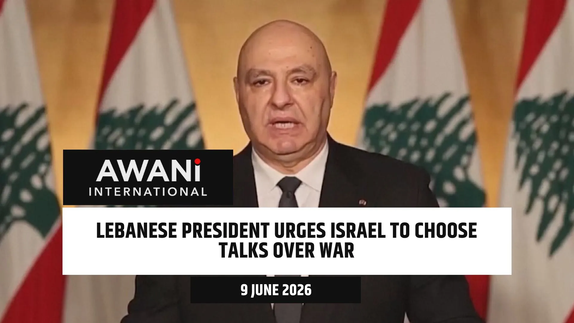 Lebanese President urges Israel to choose talks over war