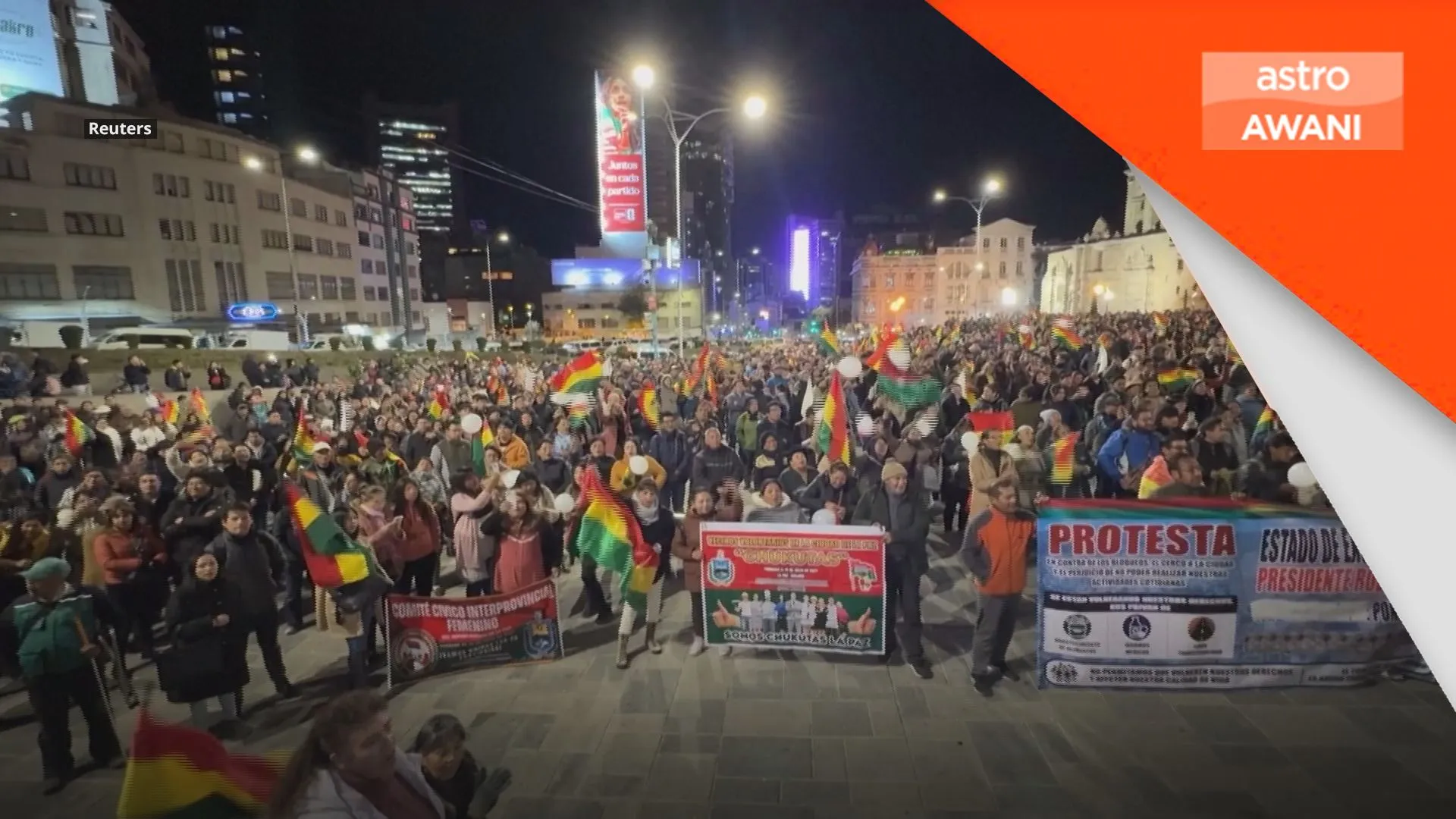 Sekatan 40 hari cetus krisis, rakyat Bolivia tuntut darurat