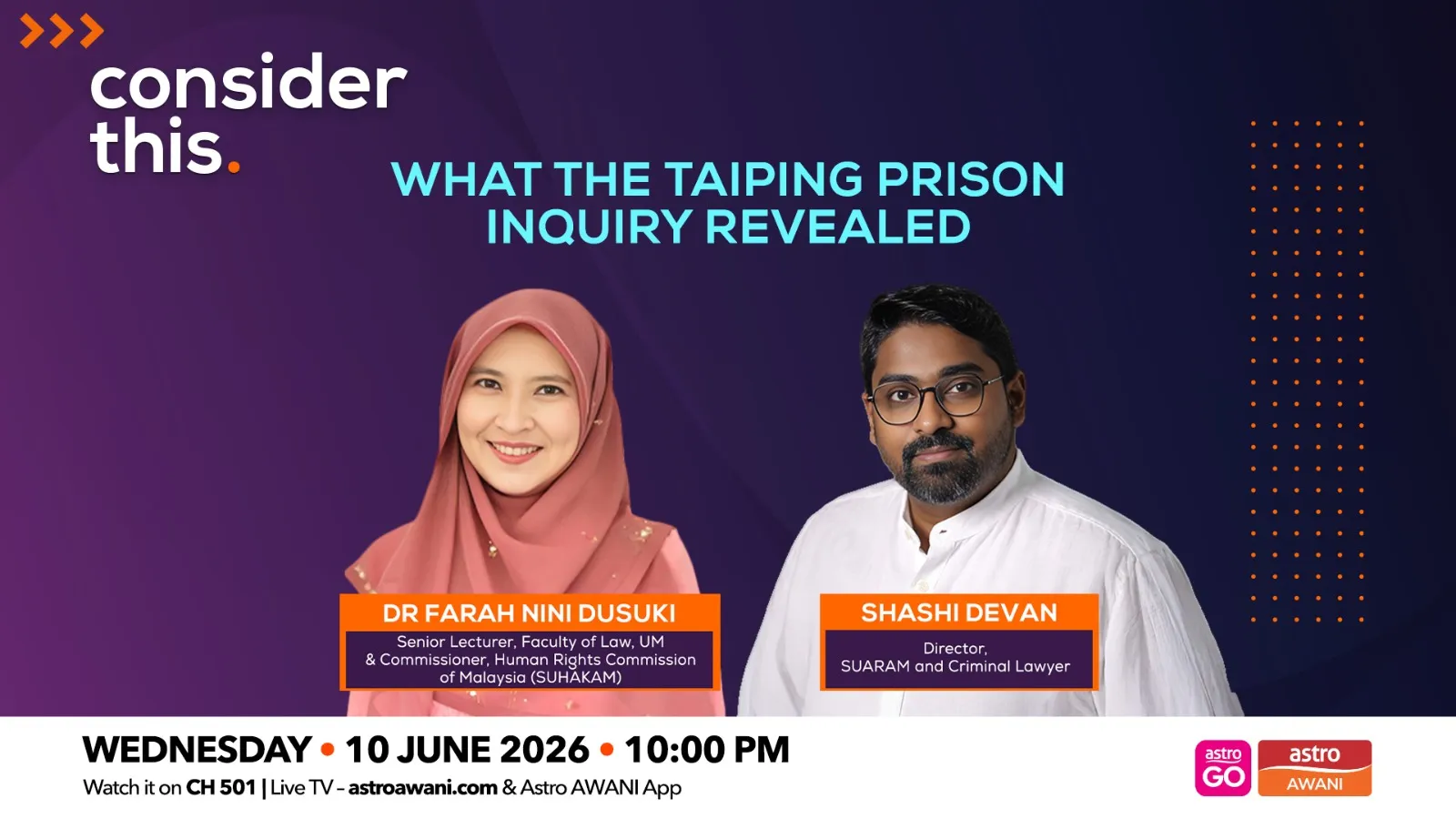 Consider This: What the Taiping Prison Inquiry Revealed (Part 1)