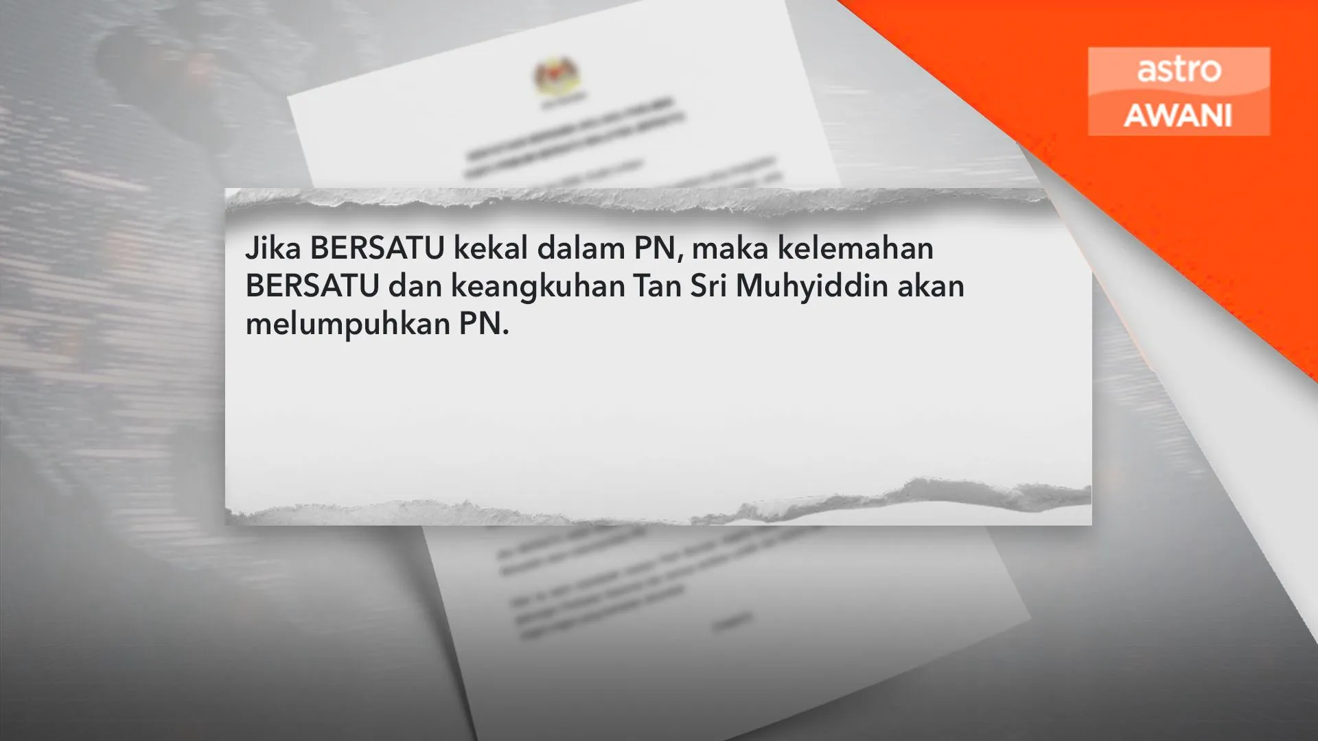 13 Ahli Parlimen Bersatu desak parti keluar atau dikeluarkan daripada PN