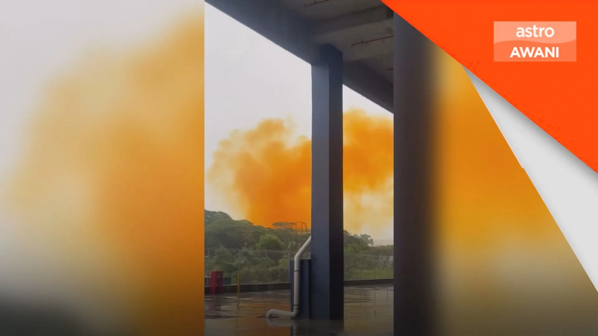 Dakwaan pencemaran: JAS siasat insiden pelepasan asap oren di Pasir Gudang