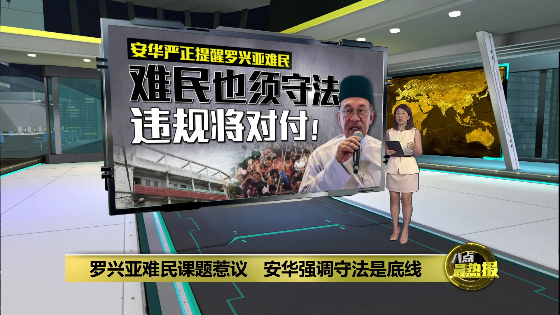 罗兴亚难民课题惹议   安华强调守法是底线
