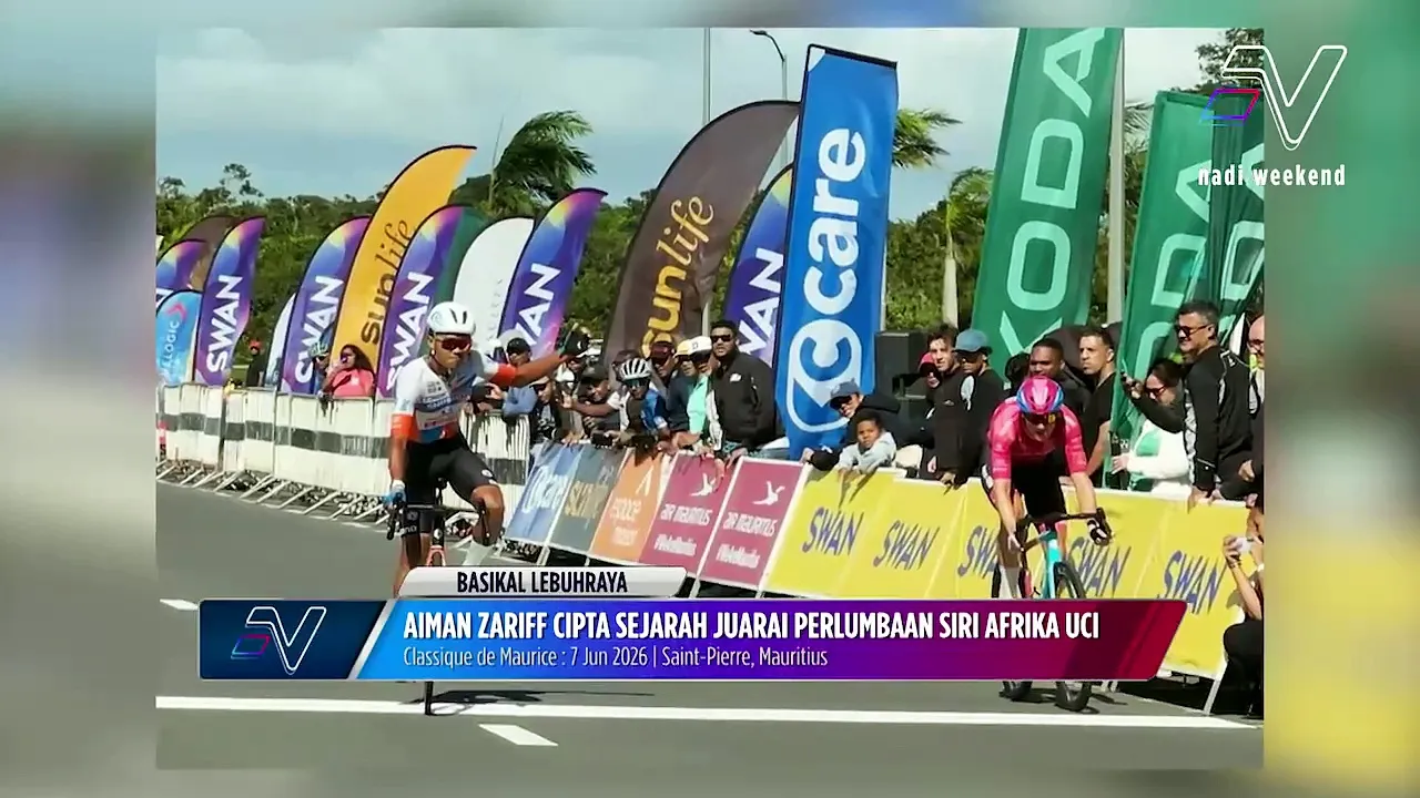 Aiman Zariff muncul atlet basikal lebuhraya Malaysia pertama raih podium di Siri Jelajah Afrika UCI