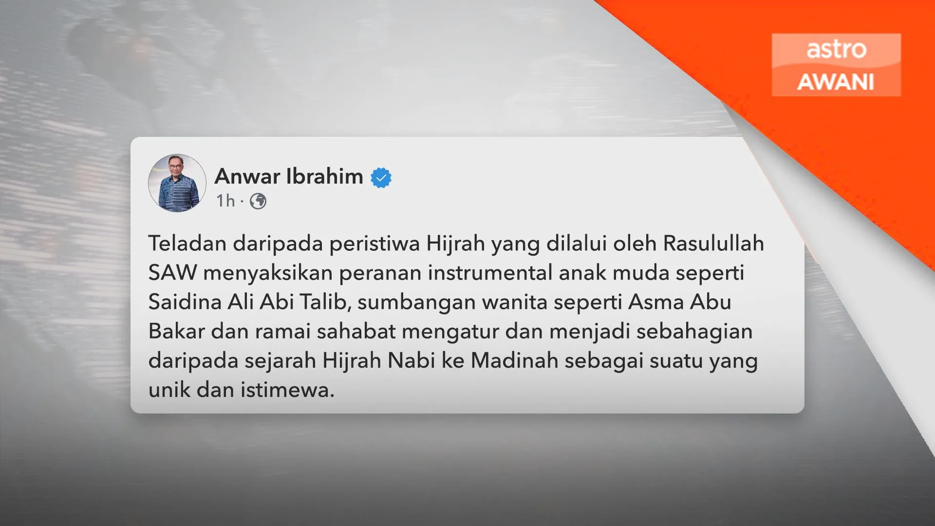 Semangat hijrah tuntut perpaduan, pembaharuan bersama – PM