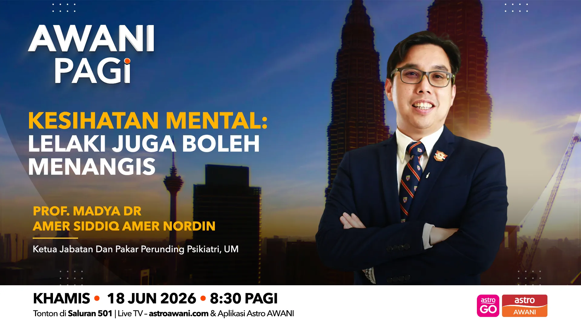 AWANI Pagi: Lelaki juga boleh menangis