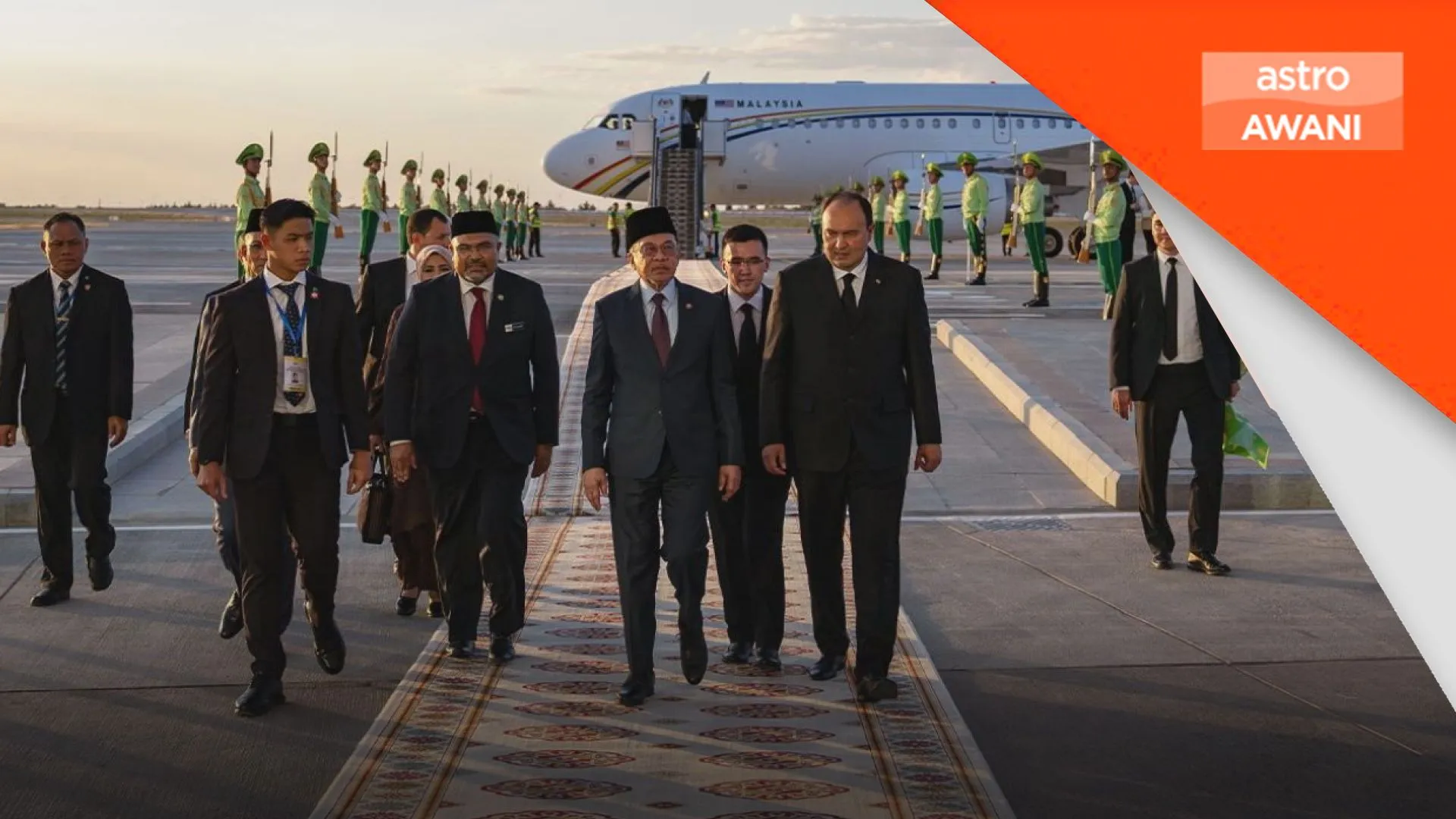 PM Anwar tiba di Ashgabat untuk lawatan dua hari