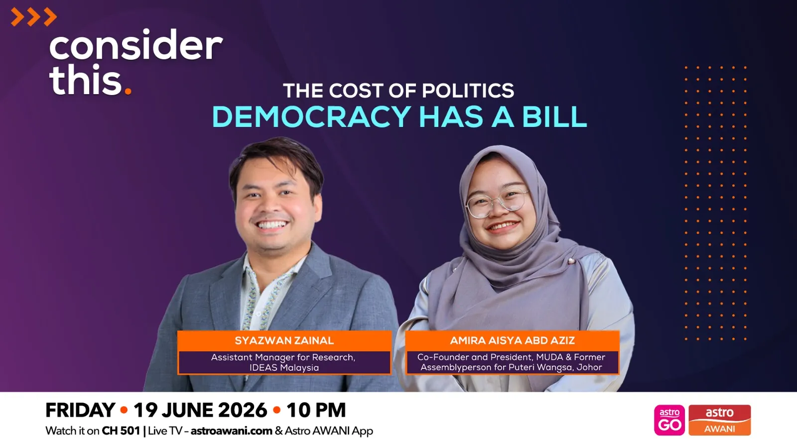 Consider This: The Cost of Politics — Democracy Has a Bill