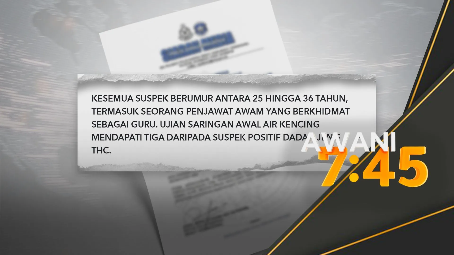 Guru antara empat ditahan, jadikan rumah sarang ganja