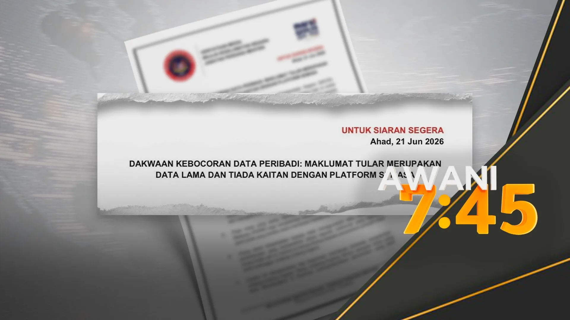 Isu kebocoran data tular tiada kaitan sistem semasa – MKN