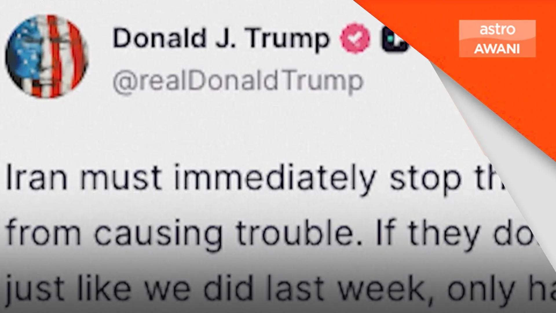 Trump ancam serang Iran 'lebih keras' jika gagal henti Hezbollah