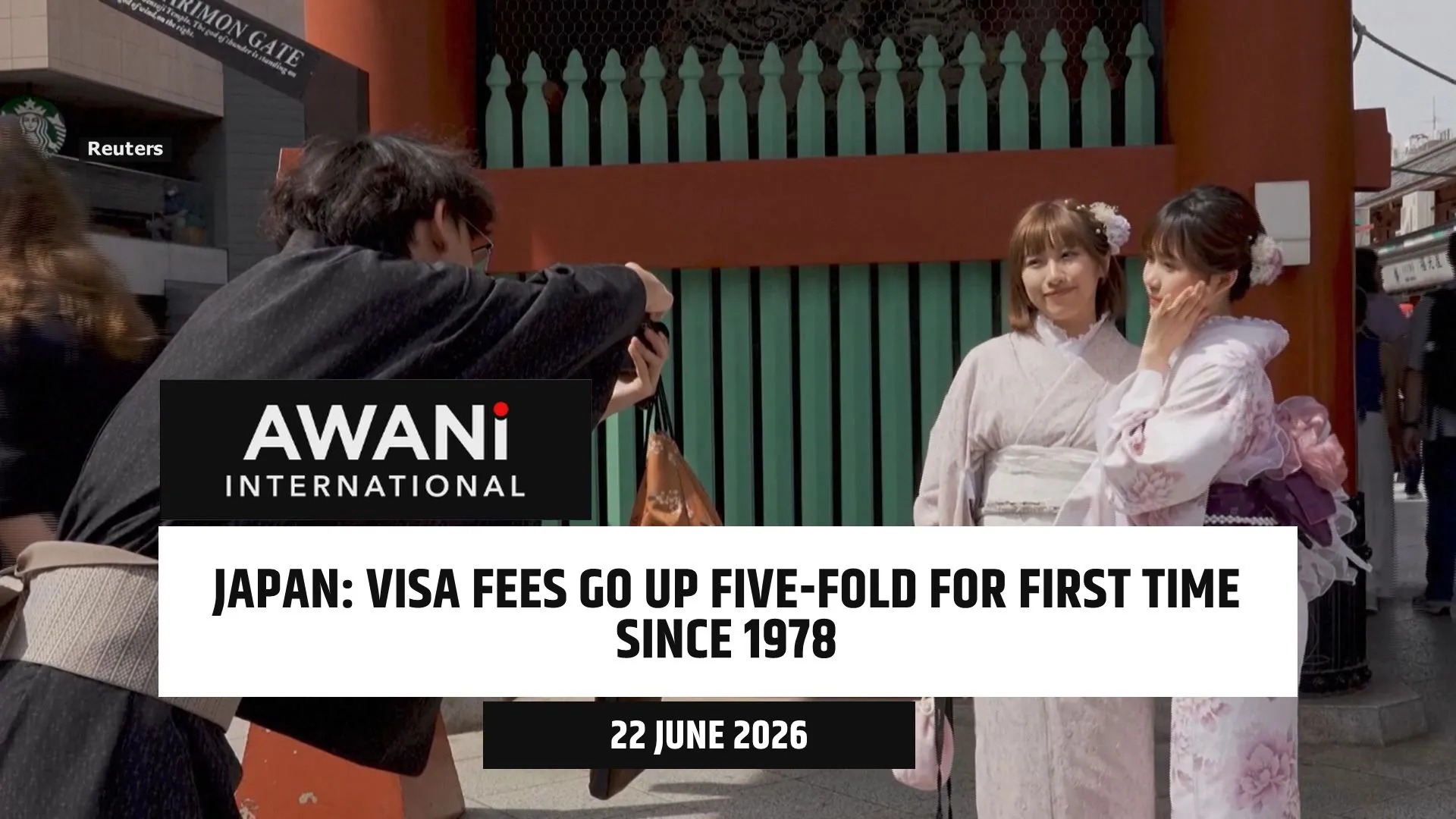 Japan's visa fees to go up five hold for first time since 1978