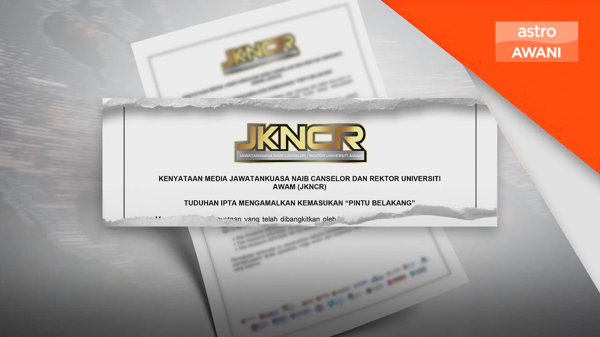 JKNCR nafi dakwaan IPTA amal ‘pintu belakang’
