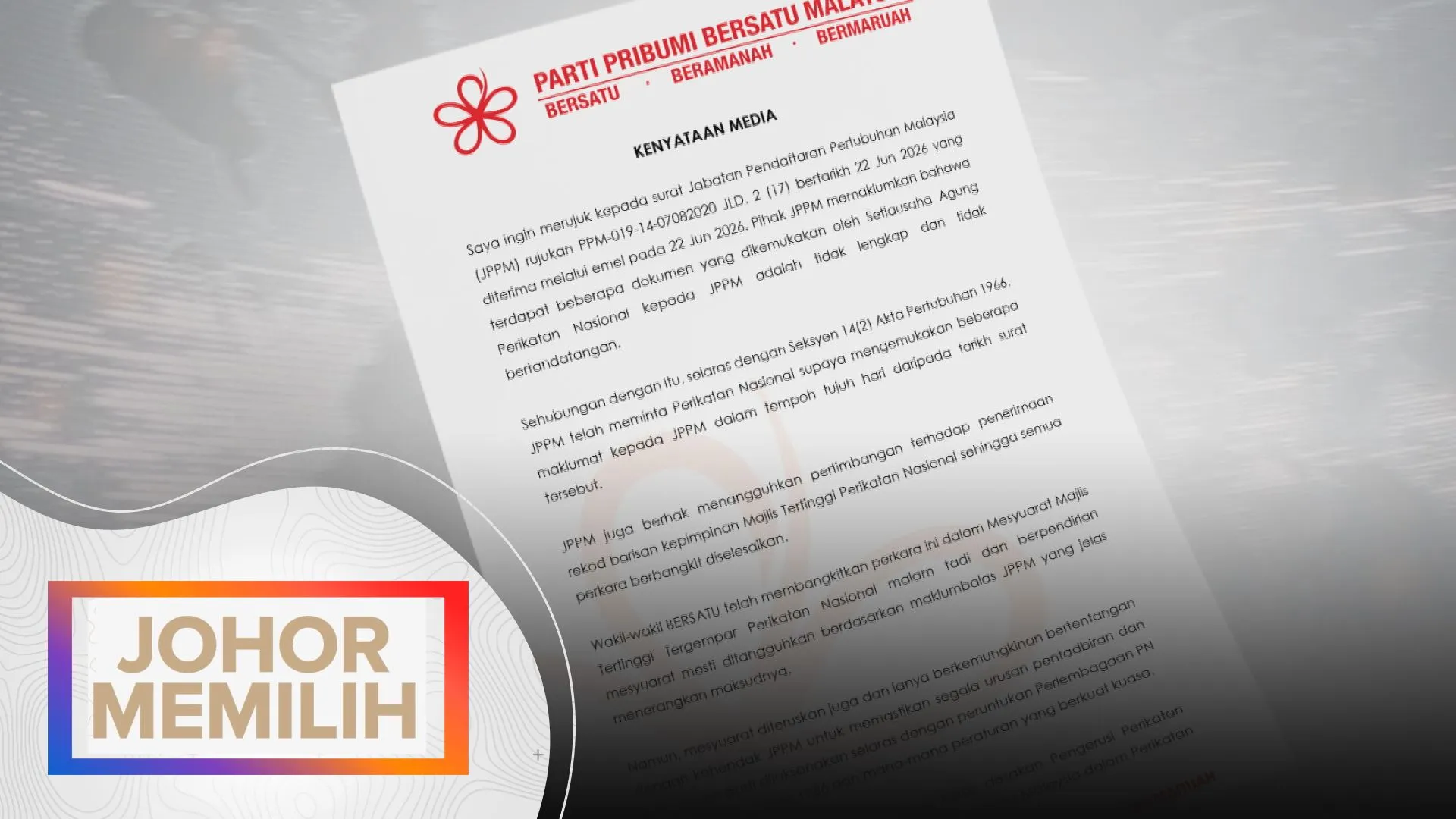 Bersatu bantah kemasukan PCM, dakwa PN langgar prosedur