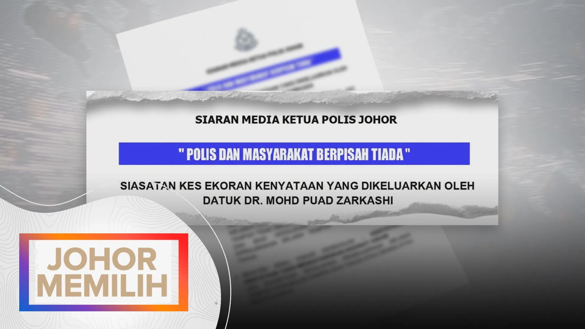 153 laporan polis diterima berkaitan kenyataan Puad Zarkashi