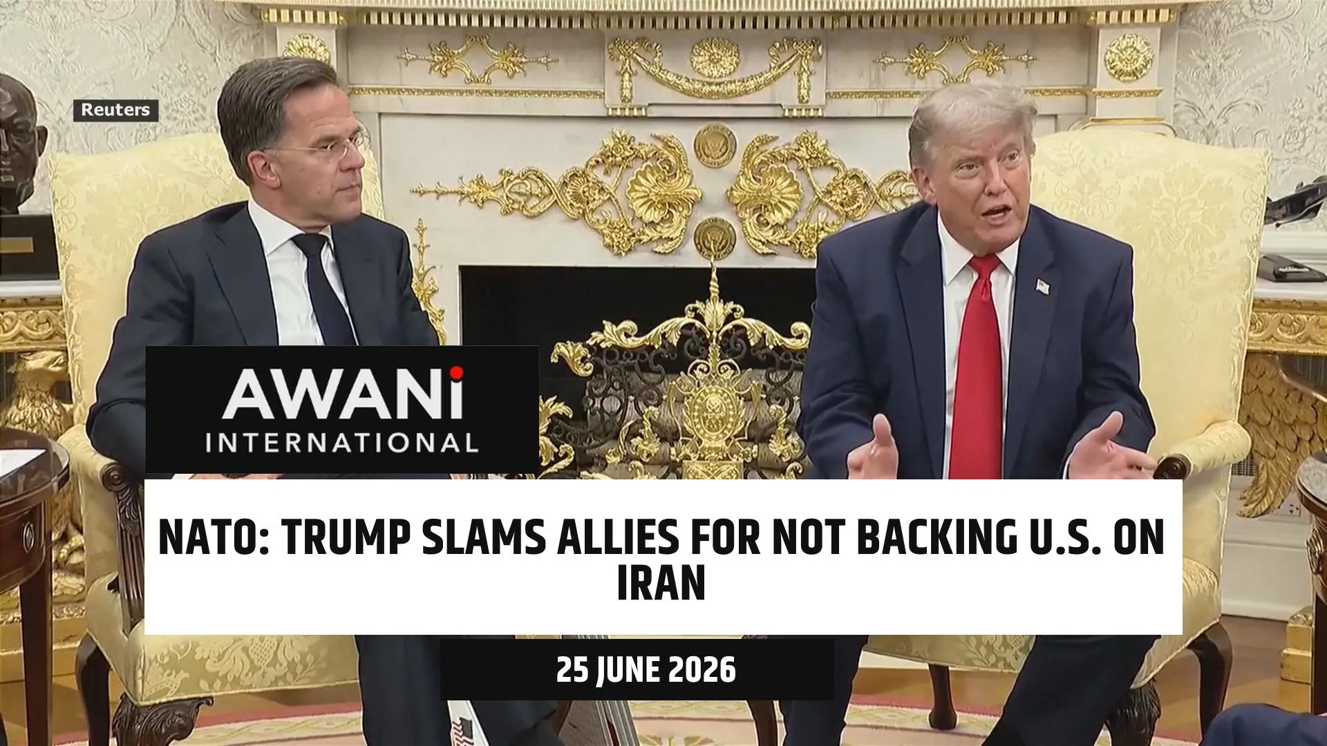 Trump slams allies for not backing U.S. on Iran