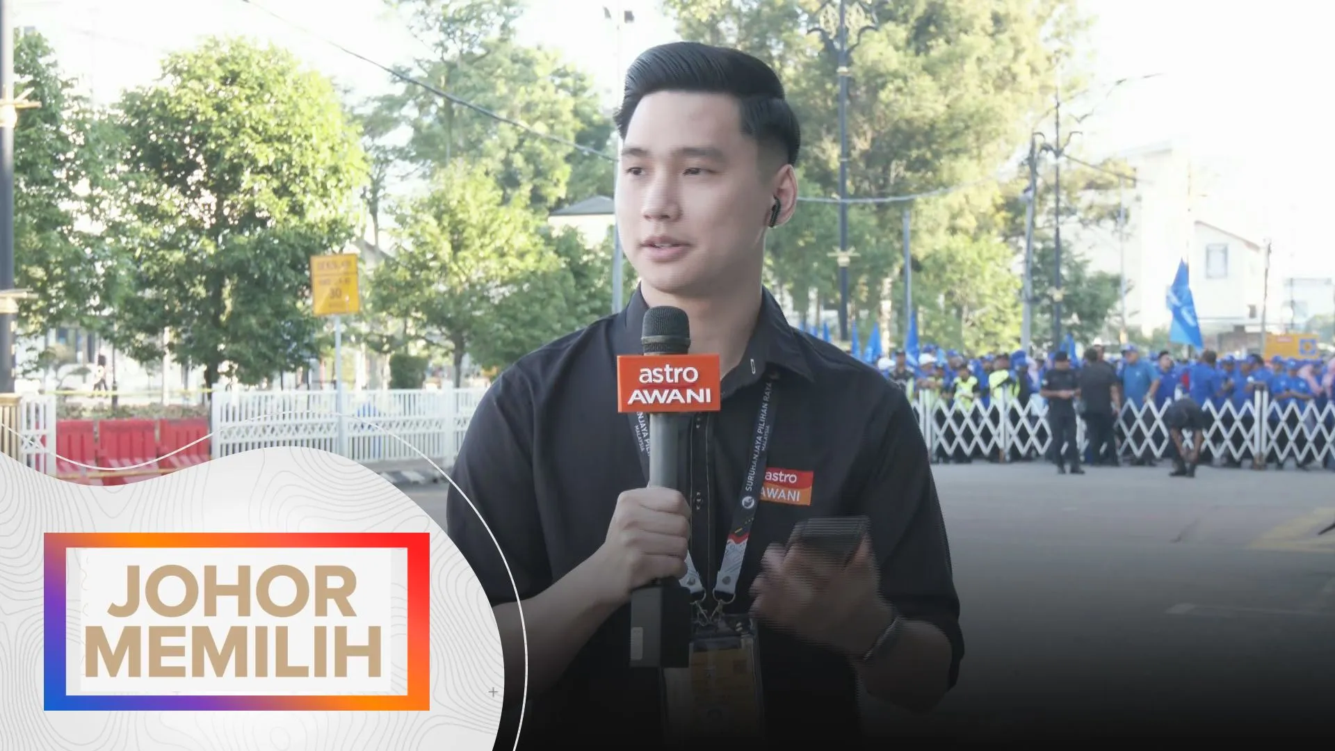 Situasi semasa hari penamaan calon di N. 29 Mahkota setakat jam 8 pagi