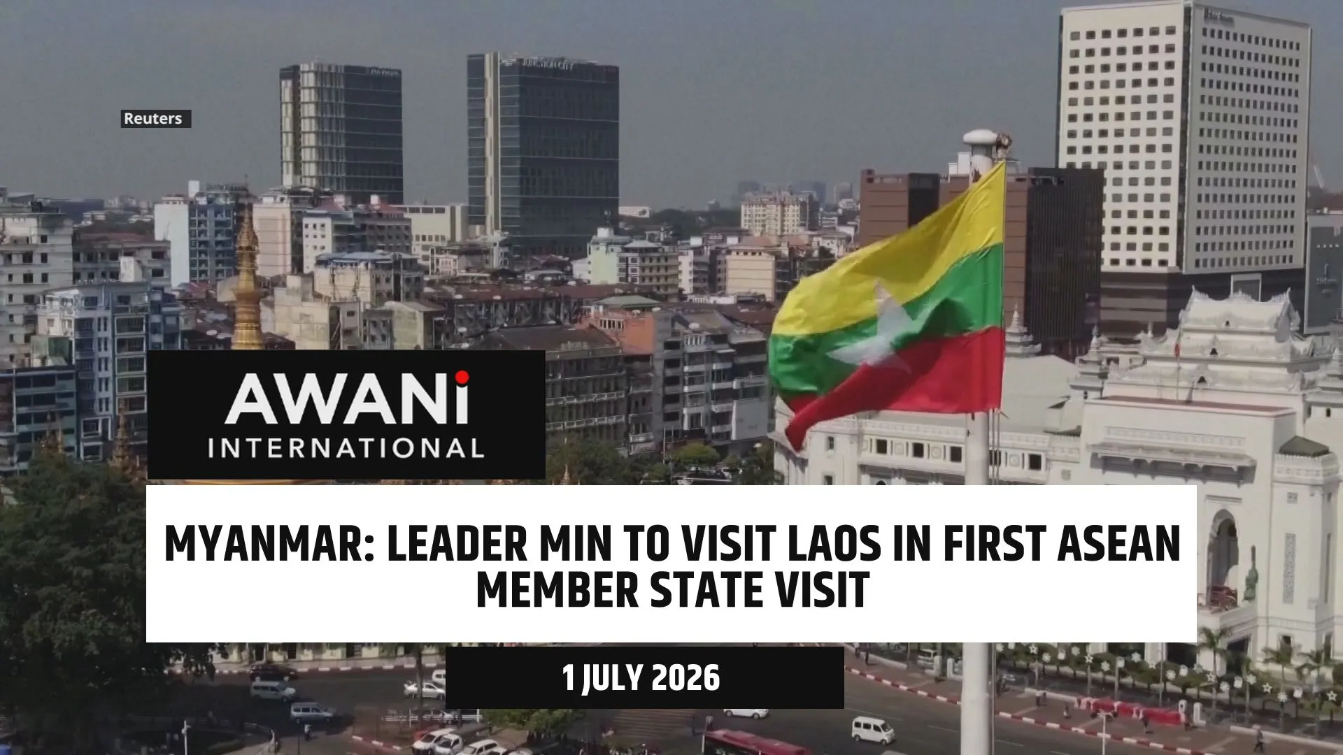 Myanmar leader Min Aung Hlaing to visit Laos in first ASEAN member state visit