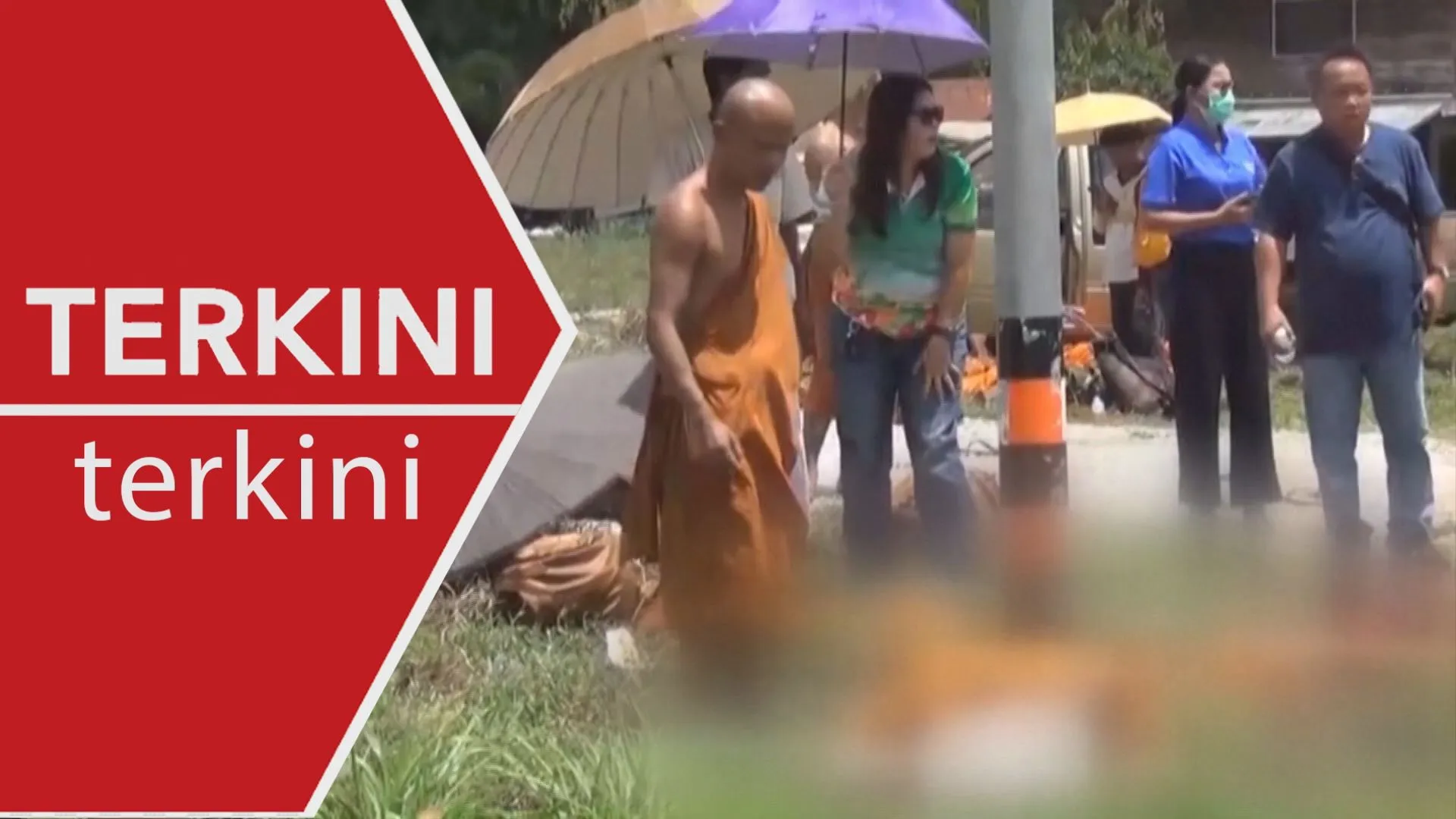 [TERKINI] 8 sami Buddha maut dirempuh pikap dipandu kanak-kanak