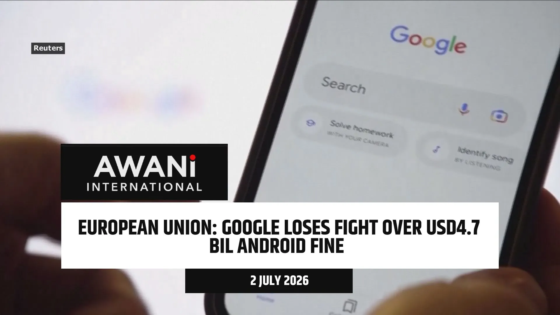 Google loses fight over USD4.7 bil Android fine
