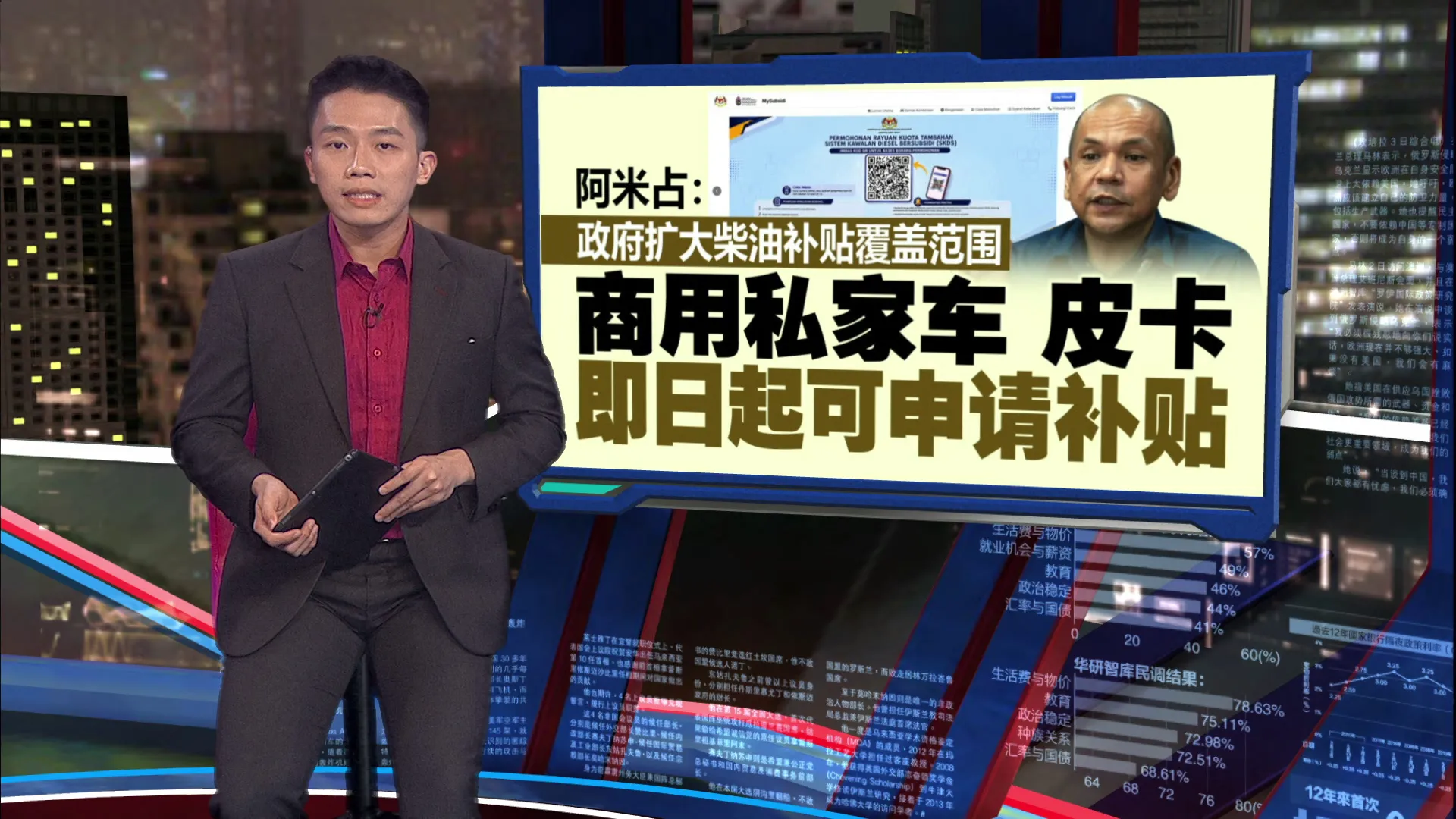 扩大柴油补贴覆盖范围   阿米占：拥商用私家车可申请补贴
