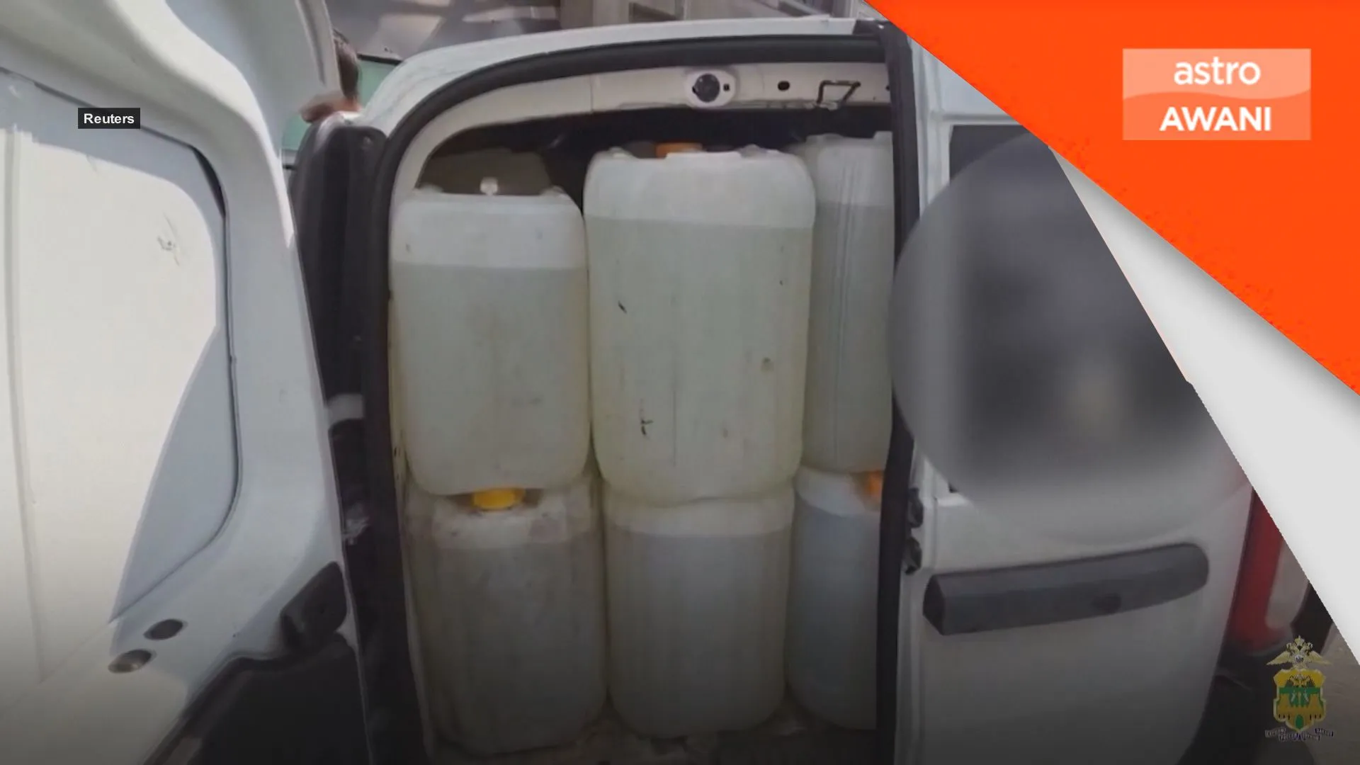 Penyeludup 1,000 liter petrol ditahan polis Rusia