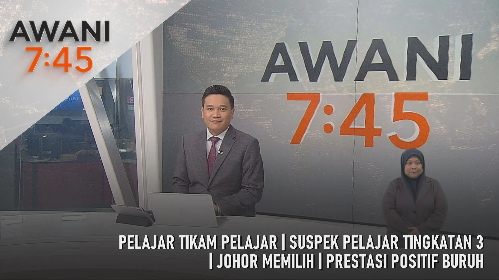 AWANI 7:45 [6/7/2026] – Pelajar Tikam Pelajar | Suspek Pelajar Tingkatan 3 | Johor Memilih | Prestasi Positif Buruh