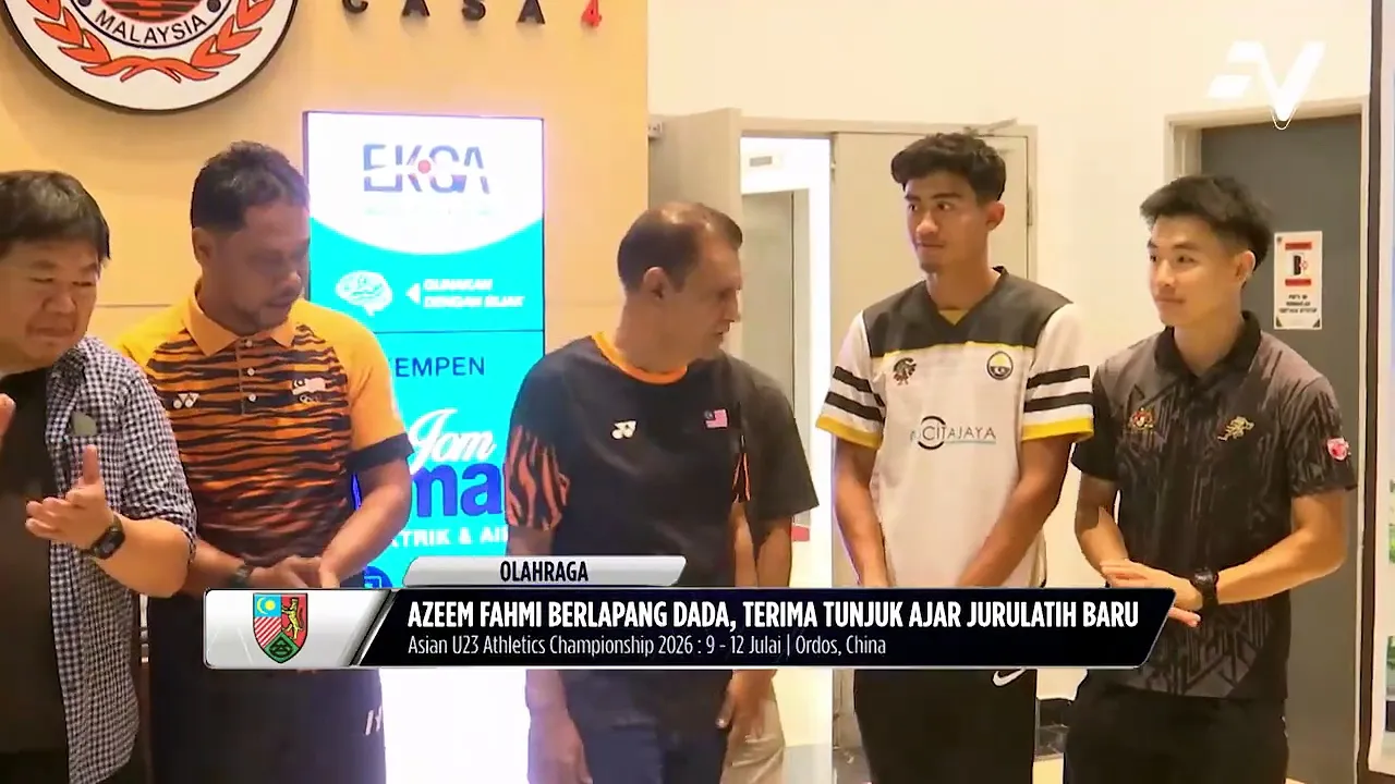 Azeem Fahmi kekal fokus jalani latihan bersama jurulatih Ken Harnden
