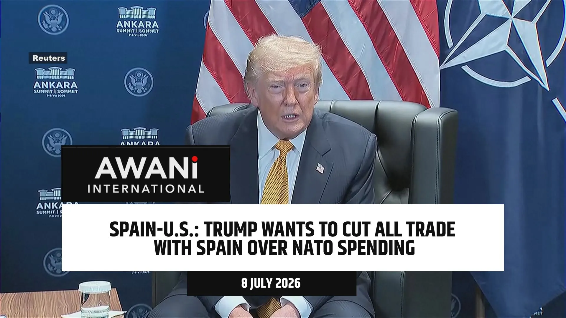 Spain-U.S.: Trump wants to cut all trade with Spain over NATO spending