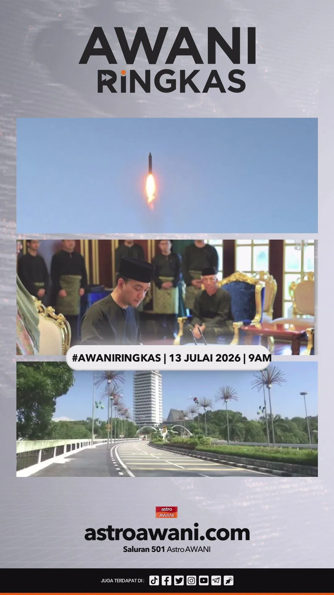 #AWANIRingkas 13 Julai 2026 | 9AM