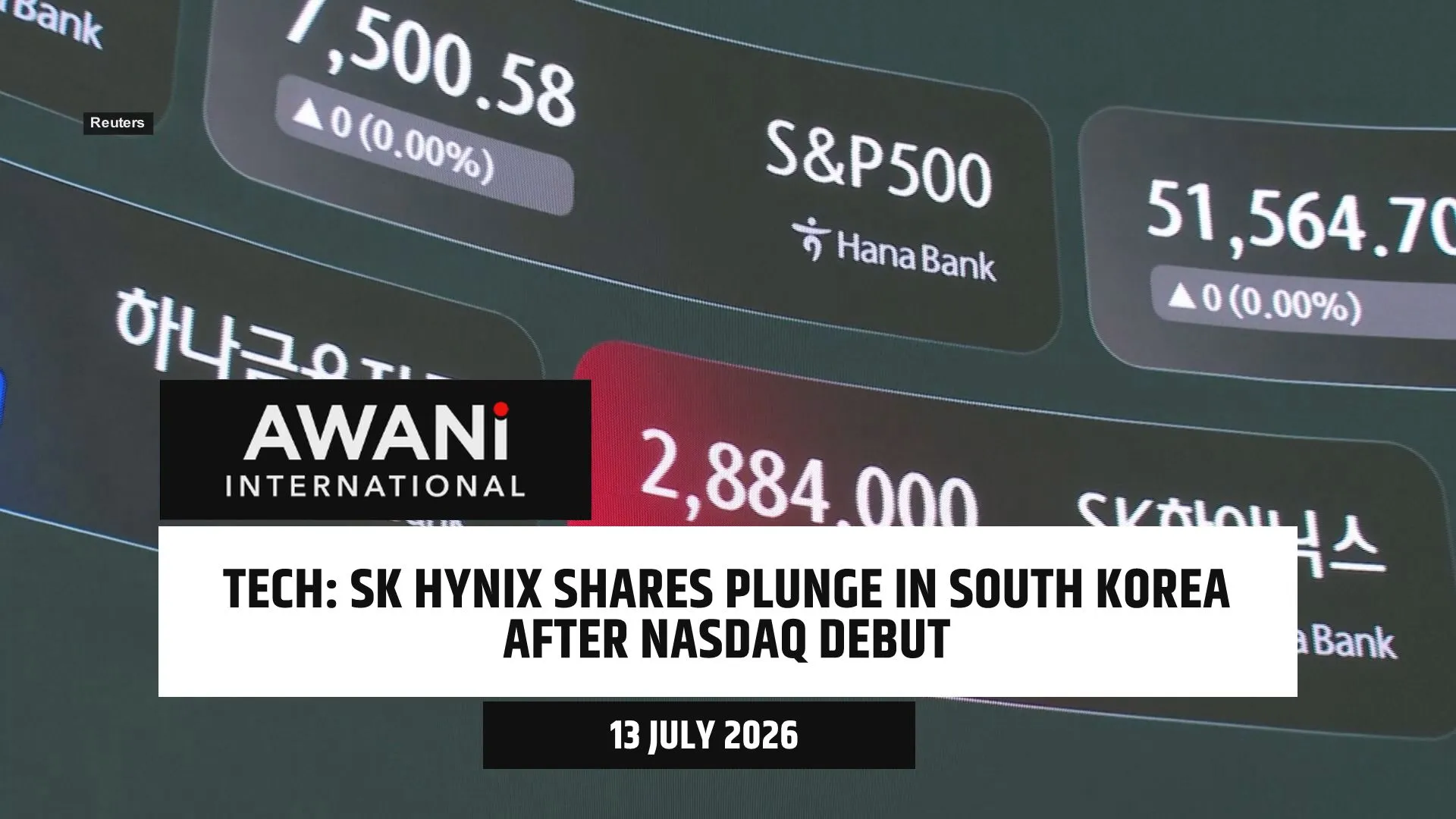 SK Hynix shares plunge in South Korea after Nasdaq debut