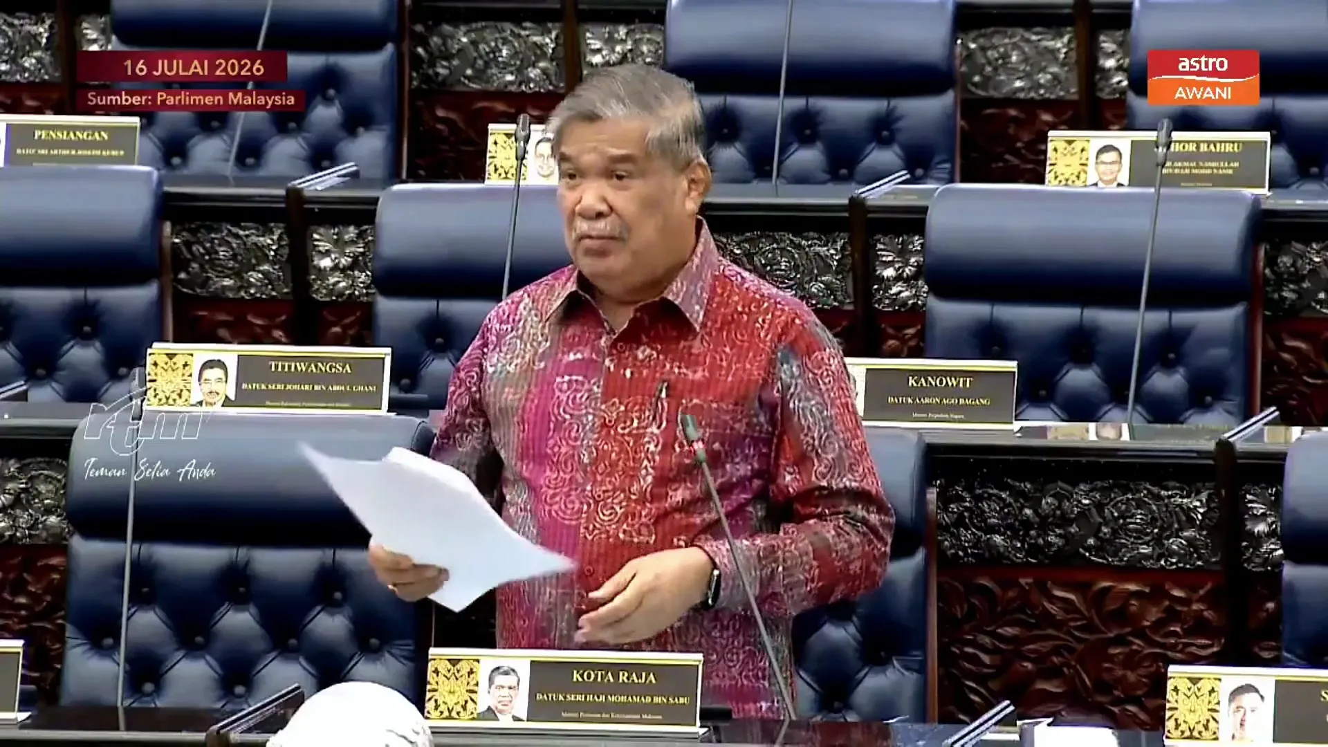 Padi ke Black Thorn: “Sudah keluar tajuk” — Timbalan Speaker tegur Mohamad Sabu