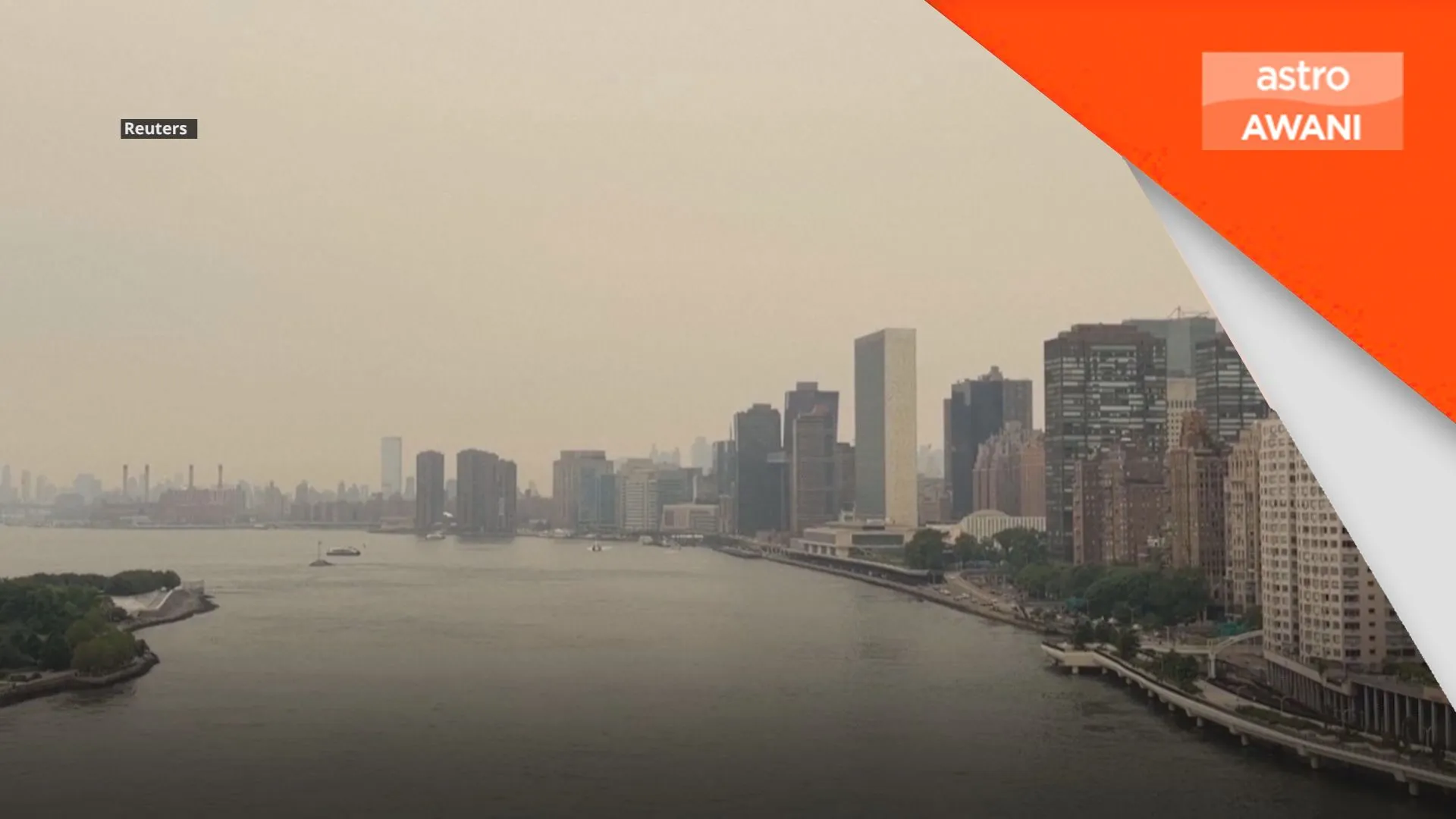 Kualiti udara New York capai tahap tidak sihat