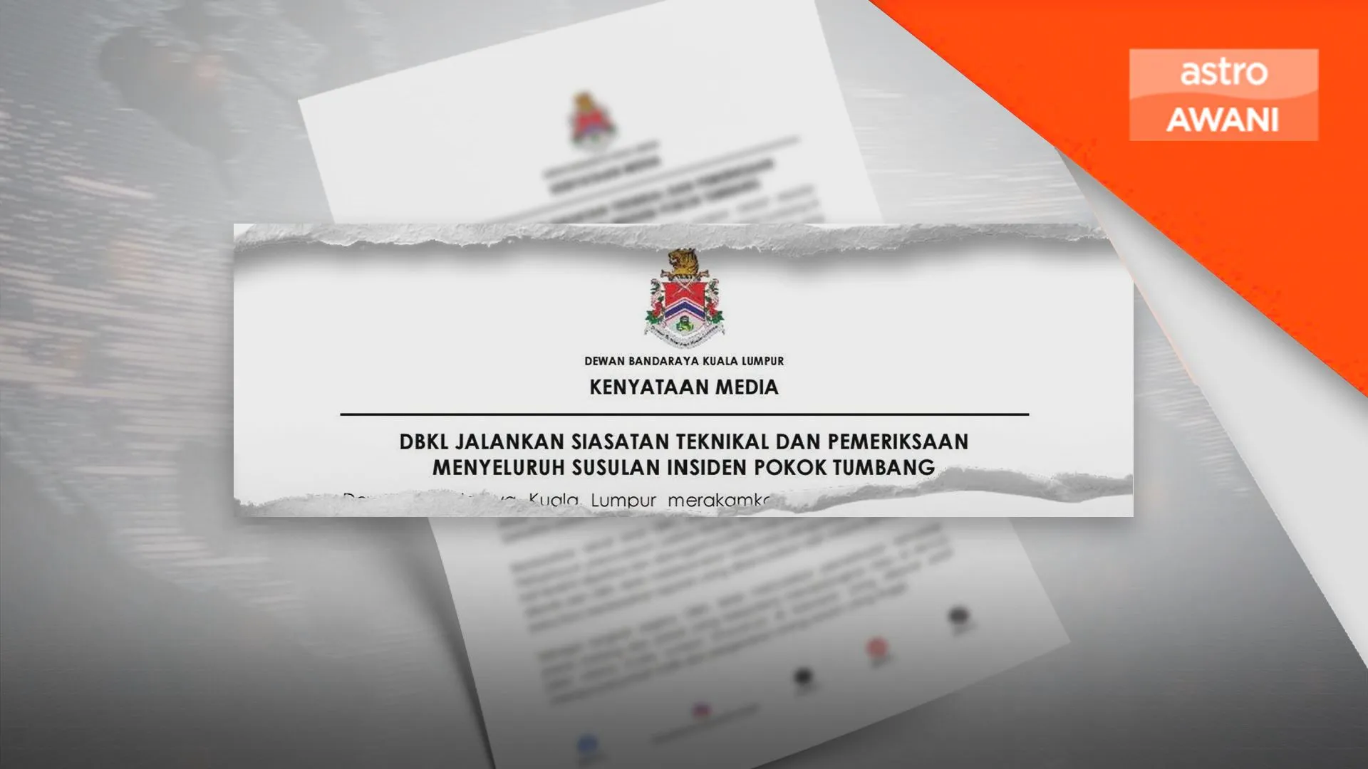 Siasatan teknikal bersama arboris kenal pasti punca pokok tumbang - DBKL