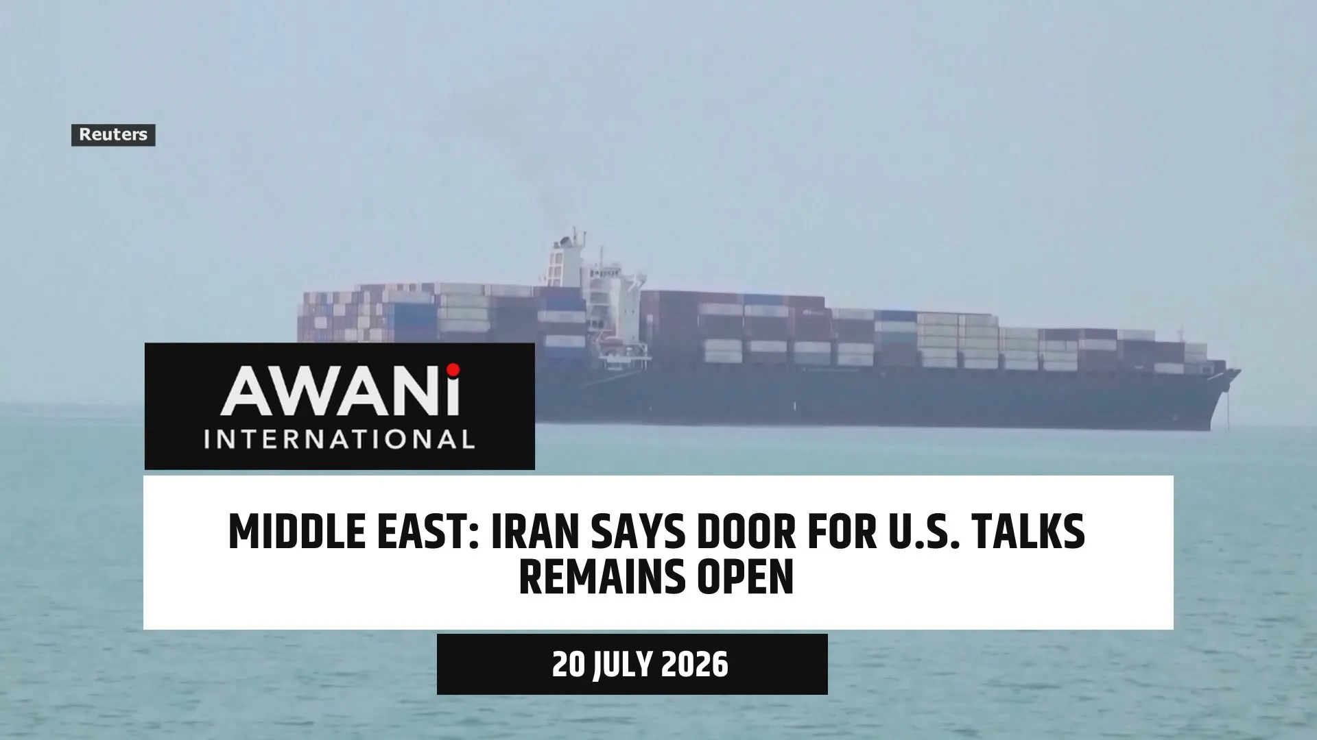 Iran says door for U.S. talks remains open