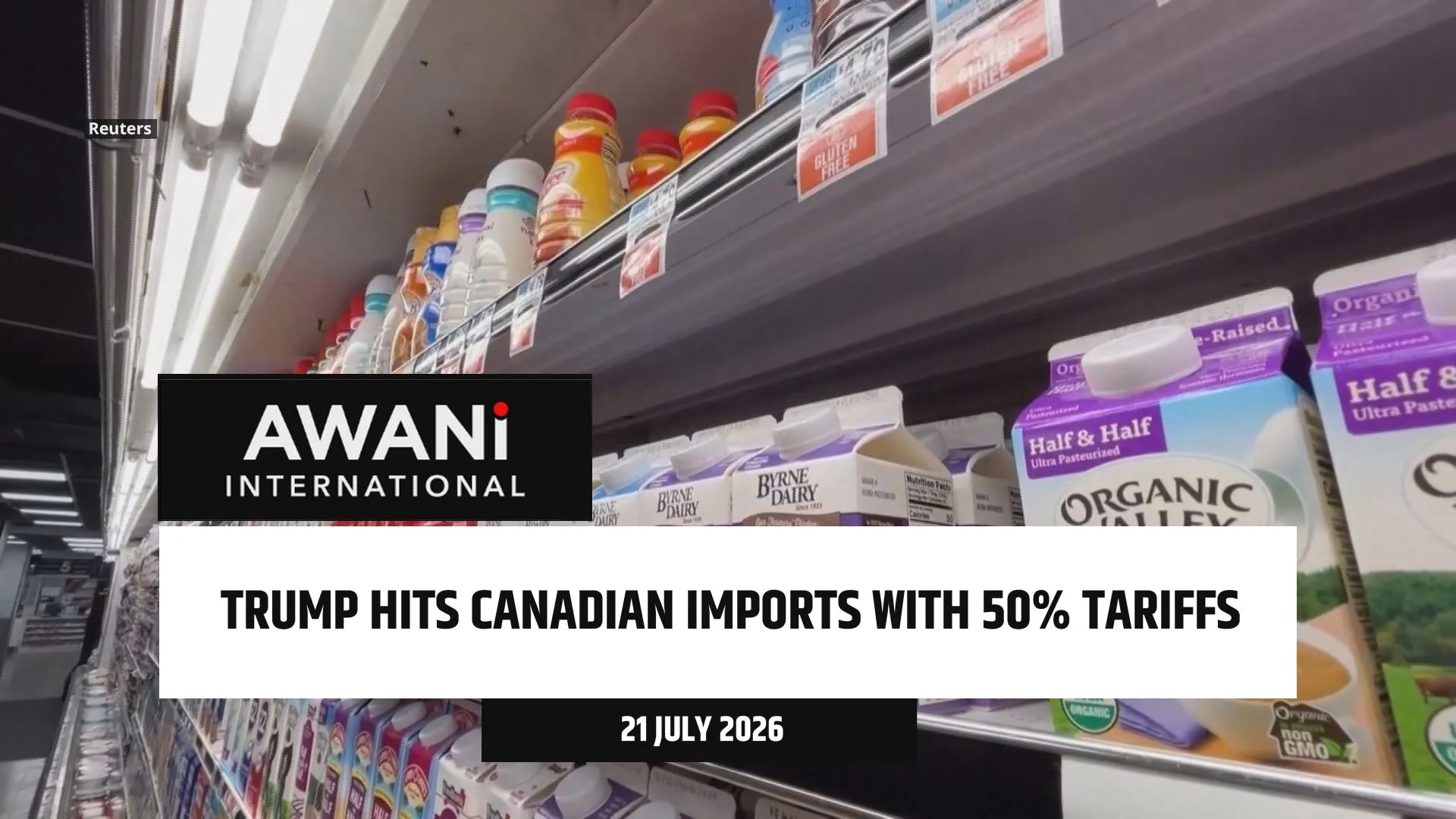 Trump hits Canadian imports with 50% tariffs