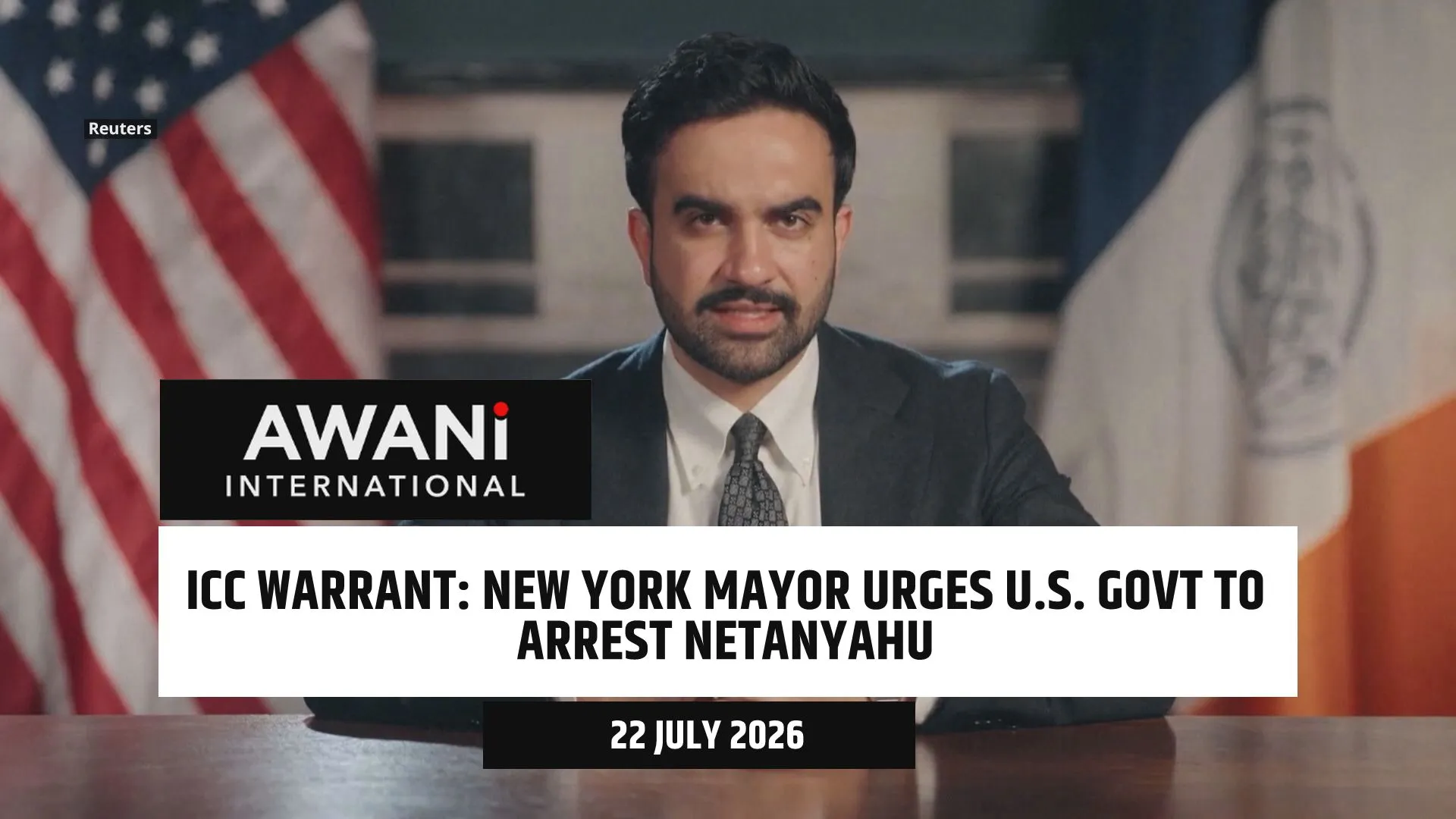 New York Mayor Mamdani urges U.S. govt to arrest Netanyahu