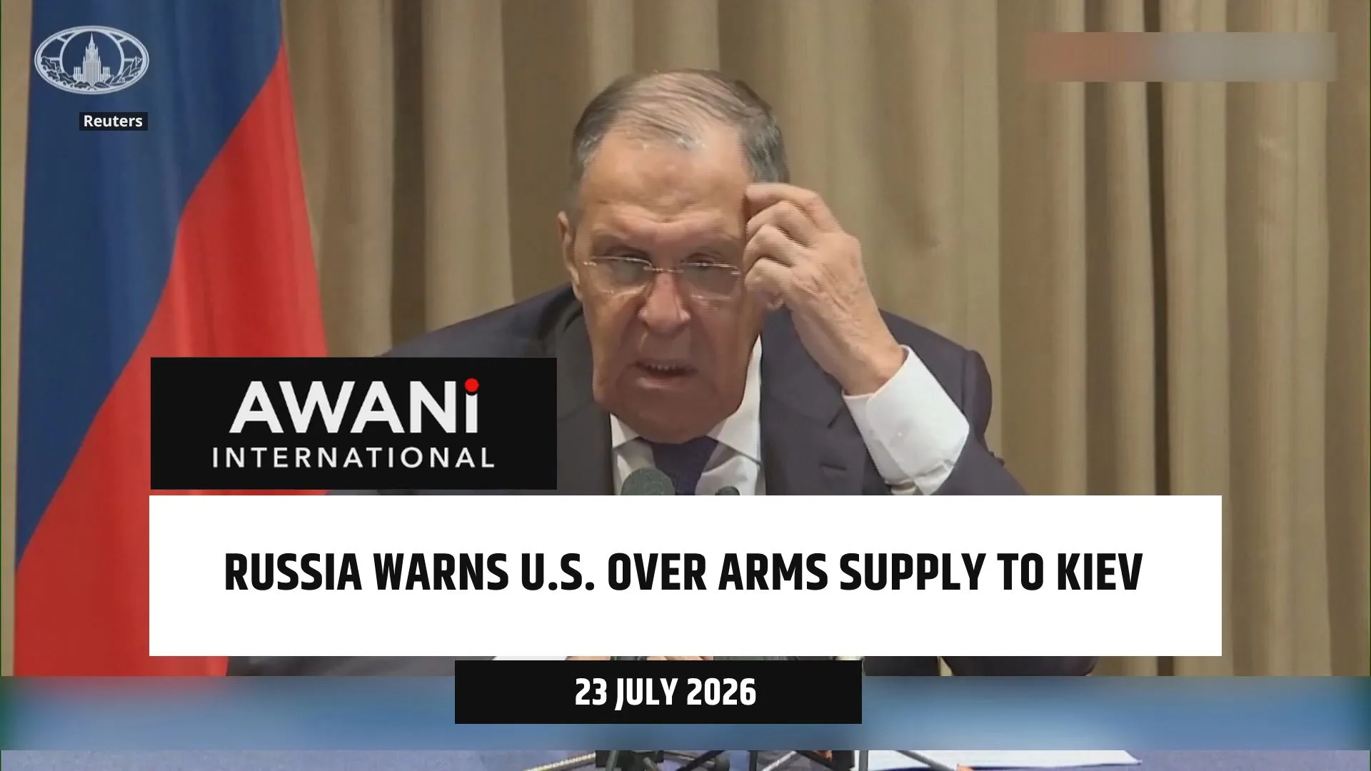 Russia warns U.S. over arms supply to Ukraine