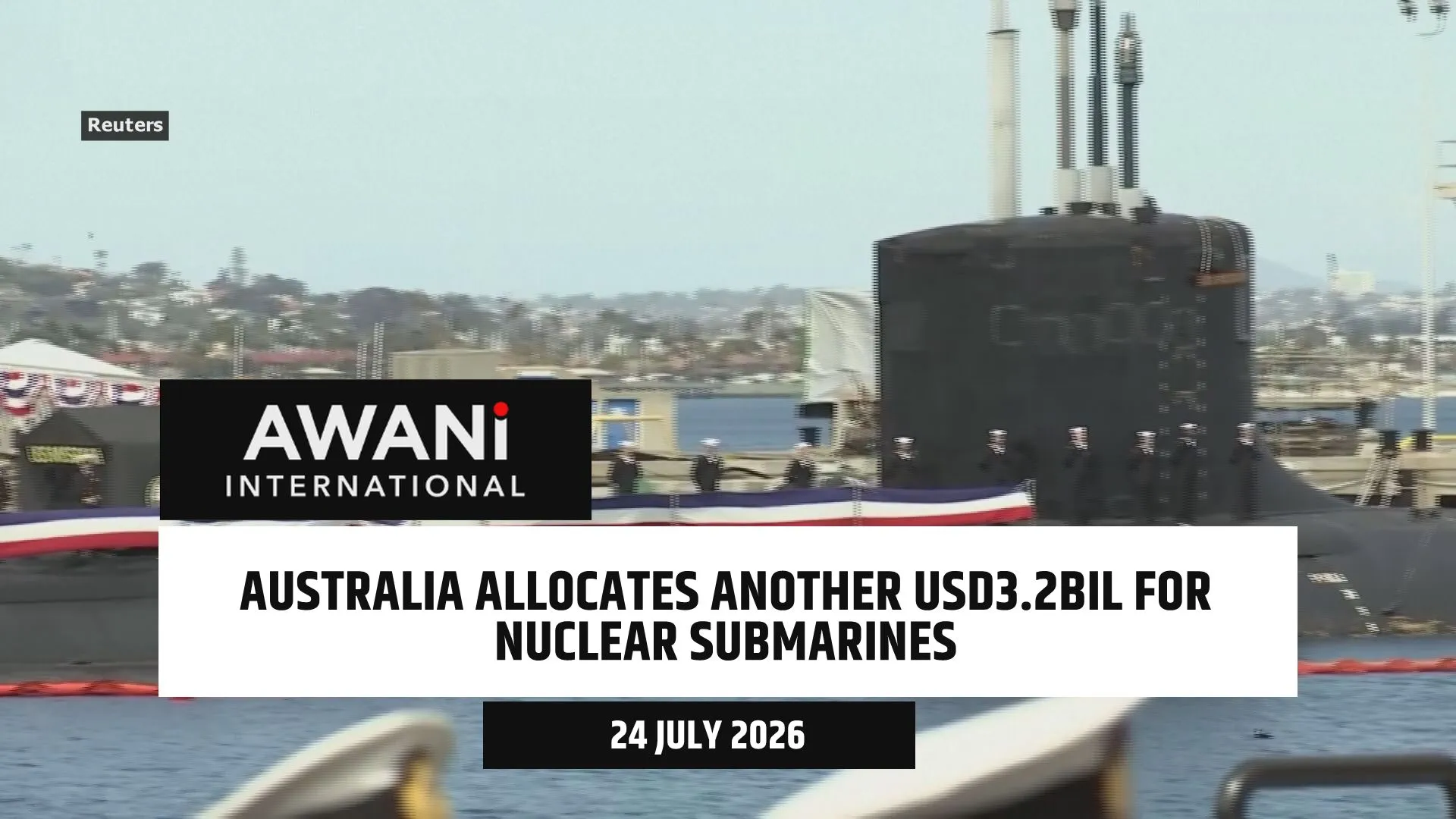 Australia allocates another USD3.2bil for nuclear submarines