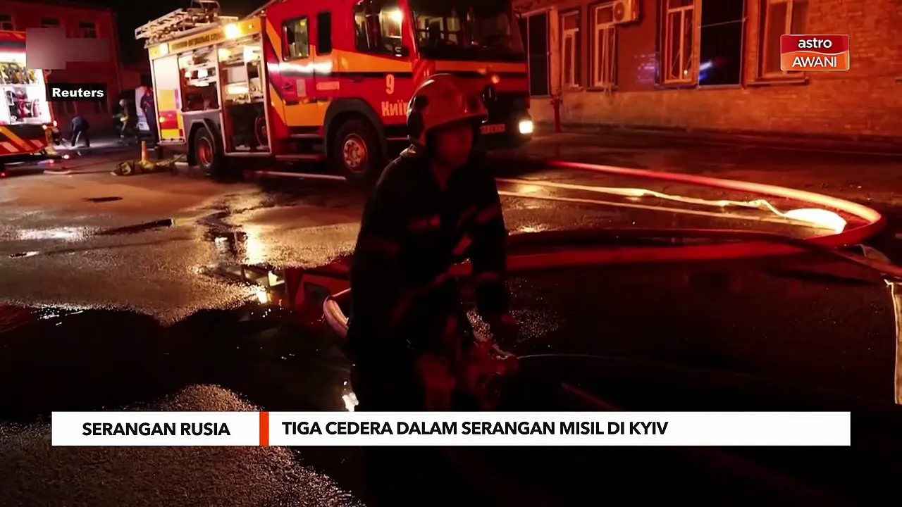 Tiga cedera dalam serangan misil di Kyiv