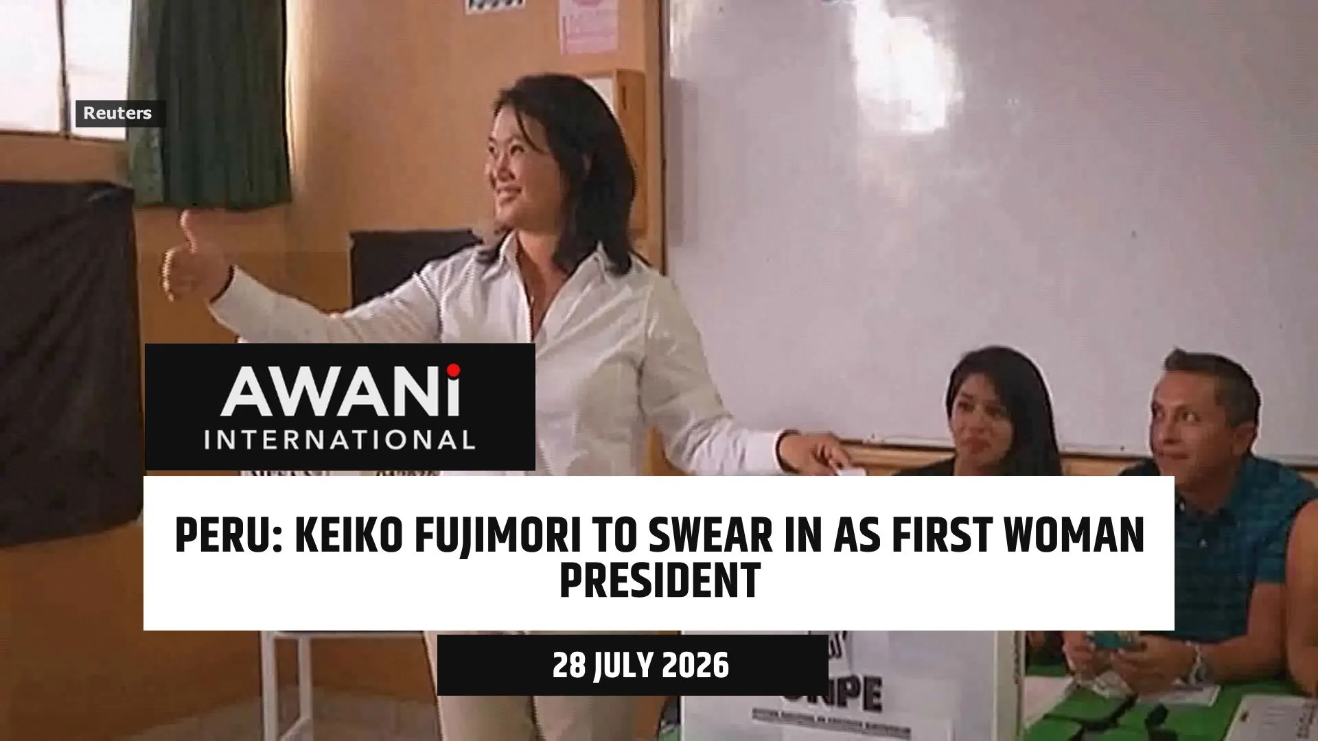 Keiko Fujimori to swear in as Peru's first woman president